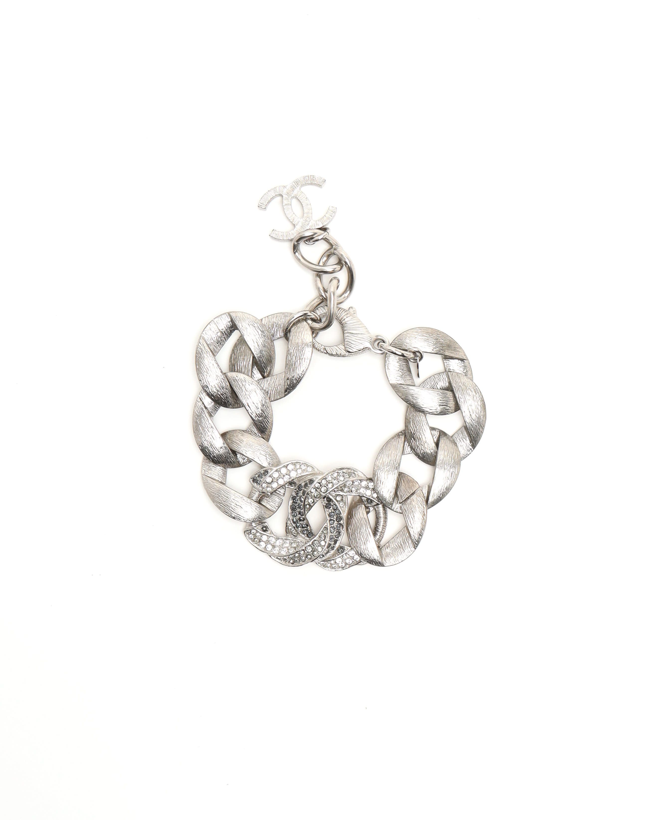 Pre-owned Chanel Coco Mark Chain Bracelet