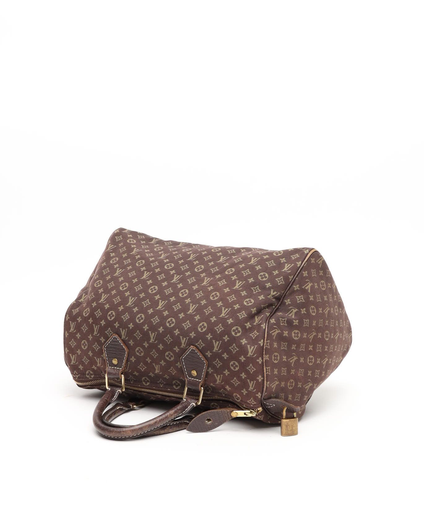 Pre-owned Louis Vuitton Mini Lin Speedy 30 Bag