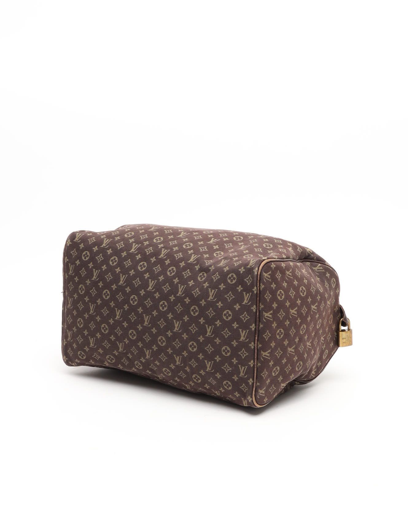 Pre-owned Louis Vuitton Mini Lin Speedy 30 Bag