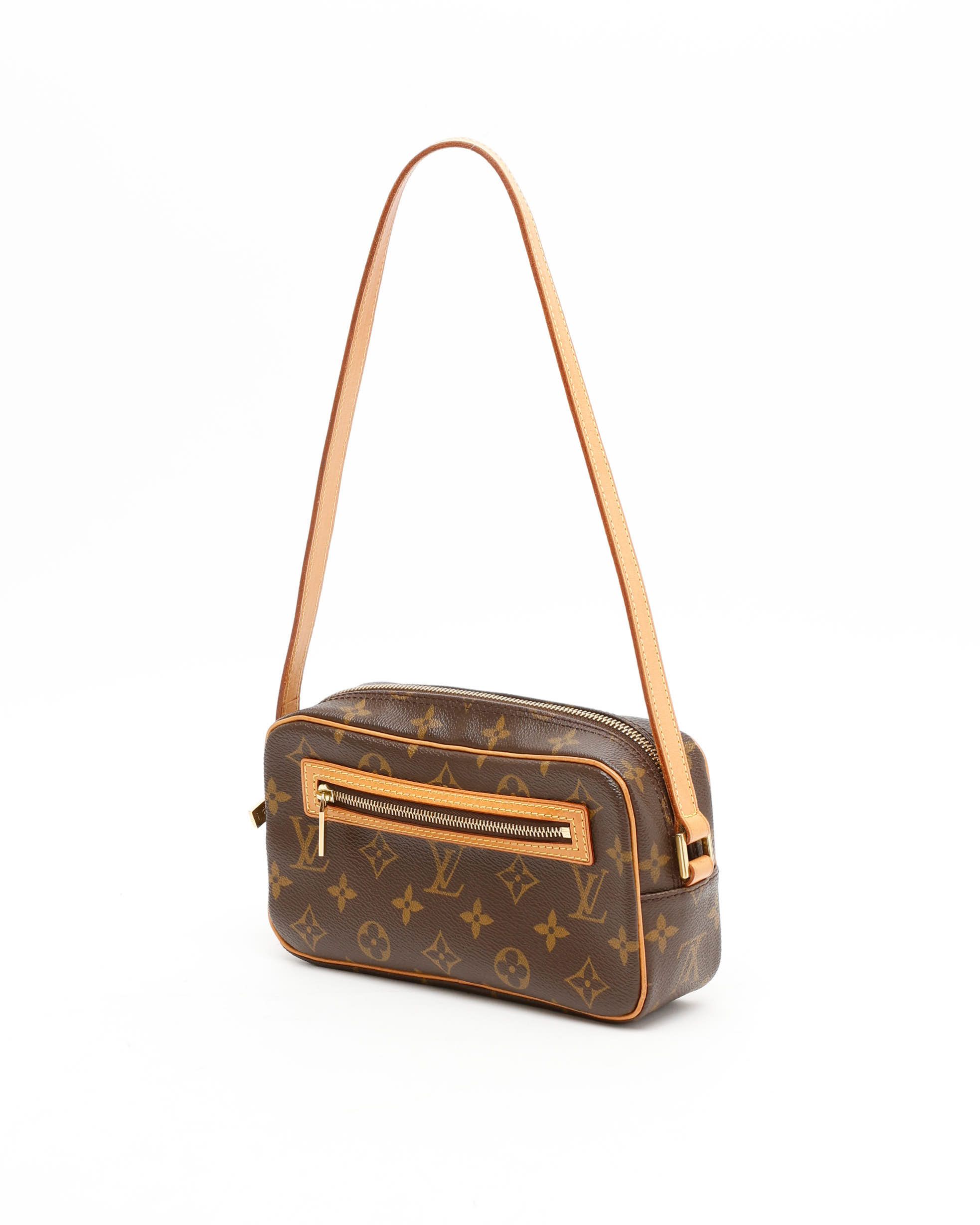 Pre-owned Louis Vuitton Monogram Pochette Cité Bag In Brown