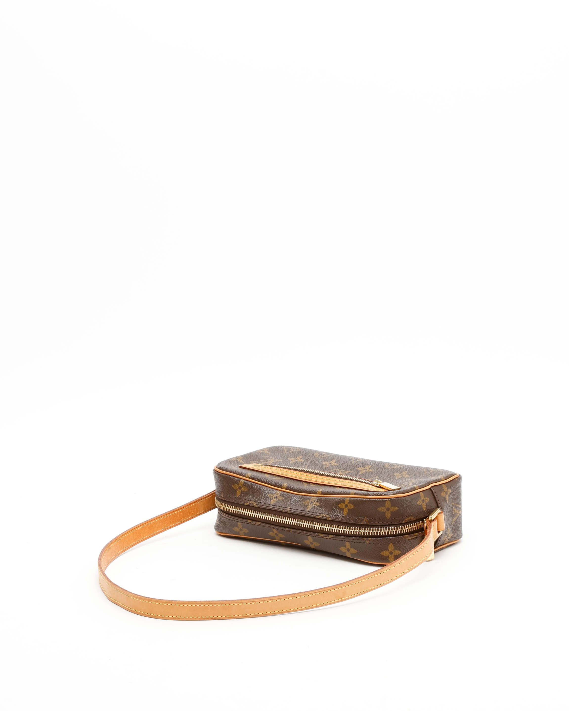 Pre-owned Louis Vuitton Monogram Pochette Cité Bag In Brown
