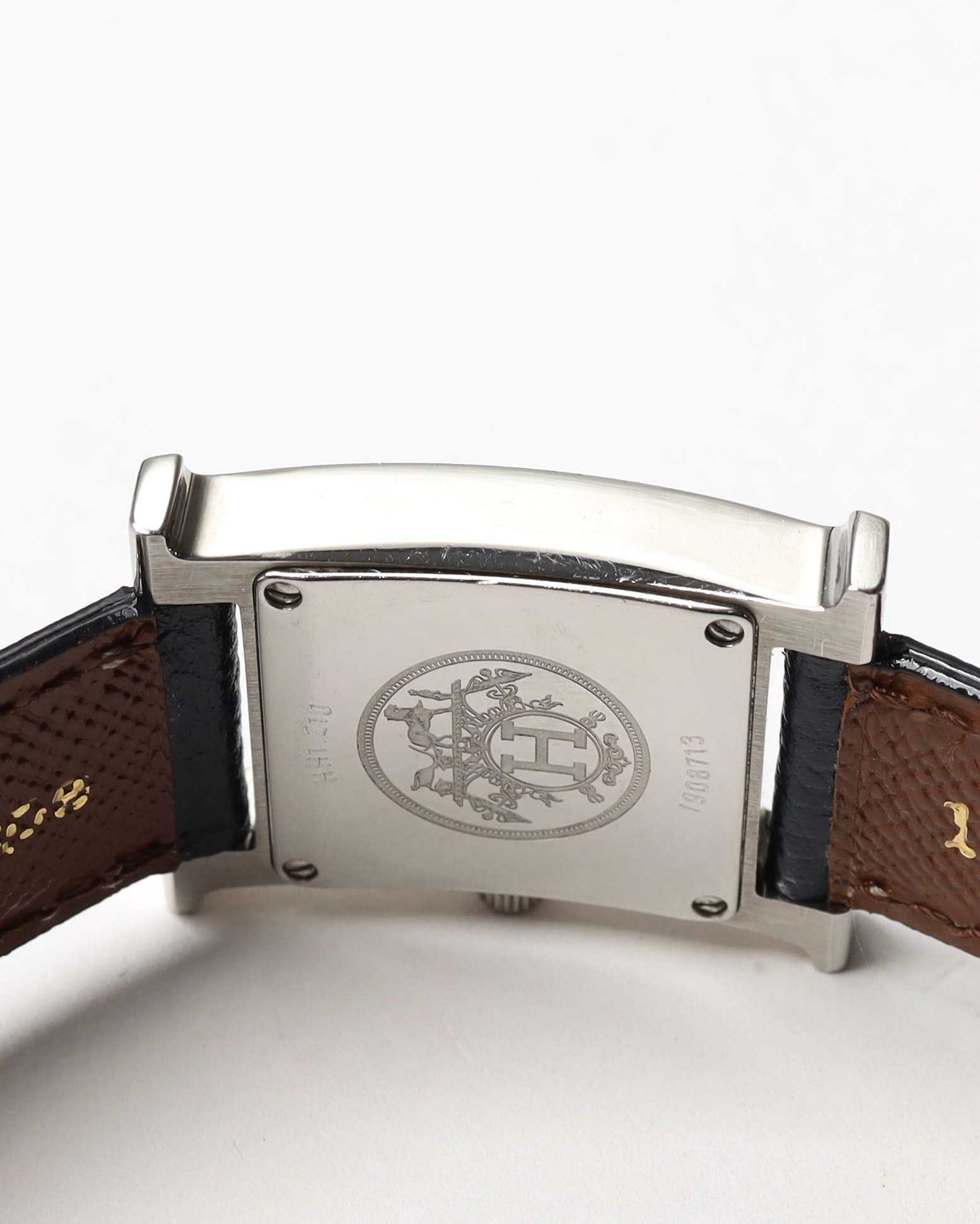 Pre-owned Hermes Hermès Heure H 21mm Ref Hh1.210 Mother-of-pearl Watch