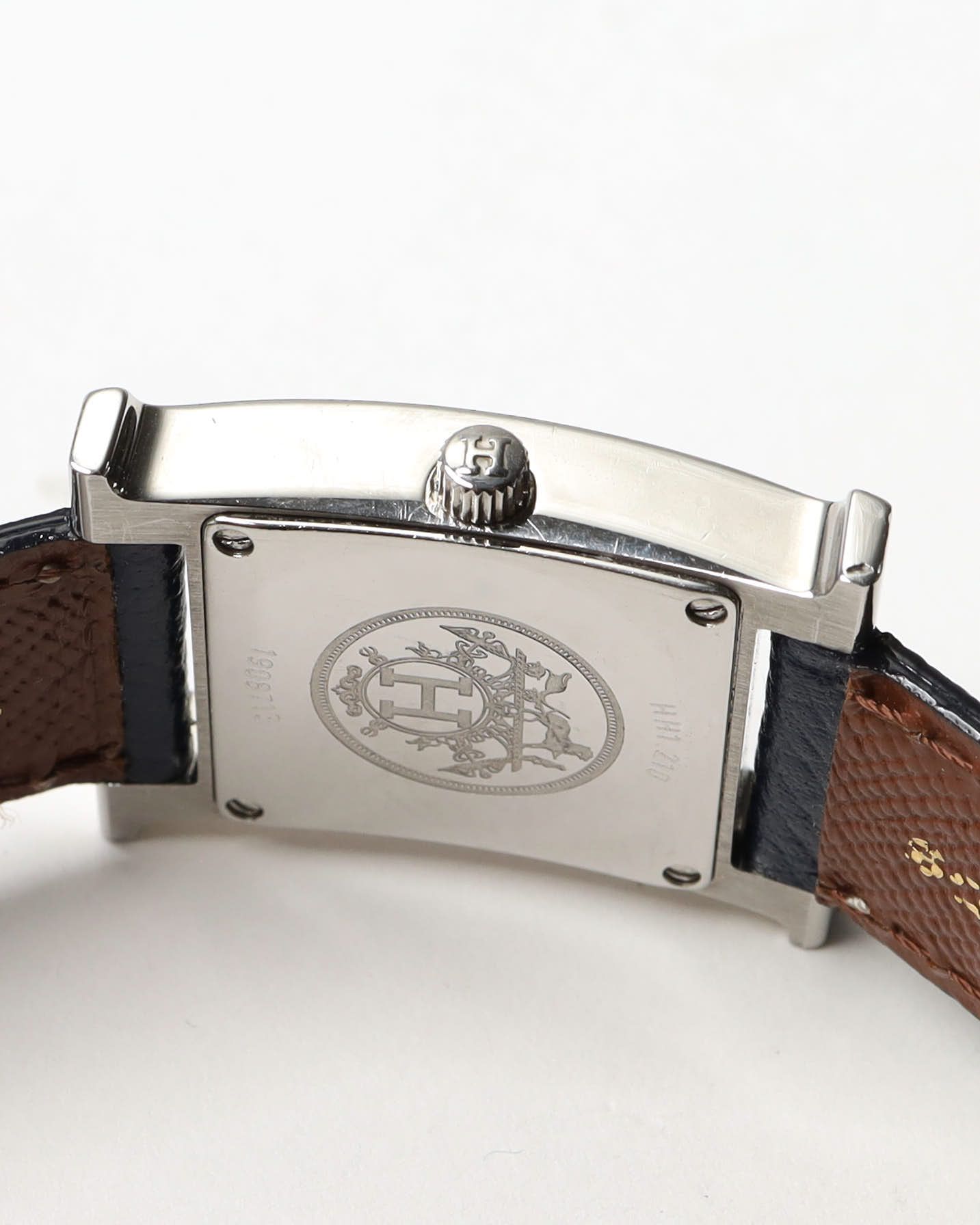 Pre-owned Hermes Hermès Heure H 21mm Ref Hh1.210 Mother-of-pearl Watch