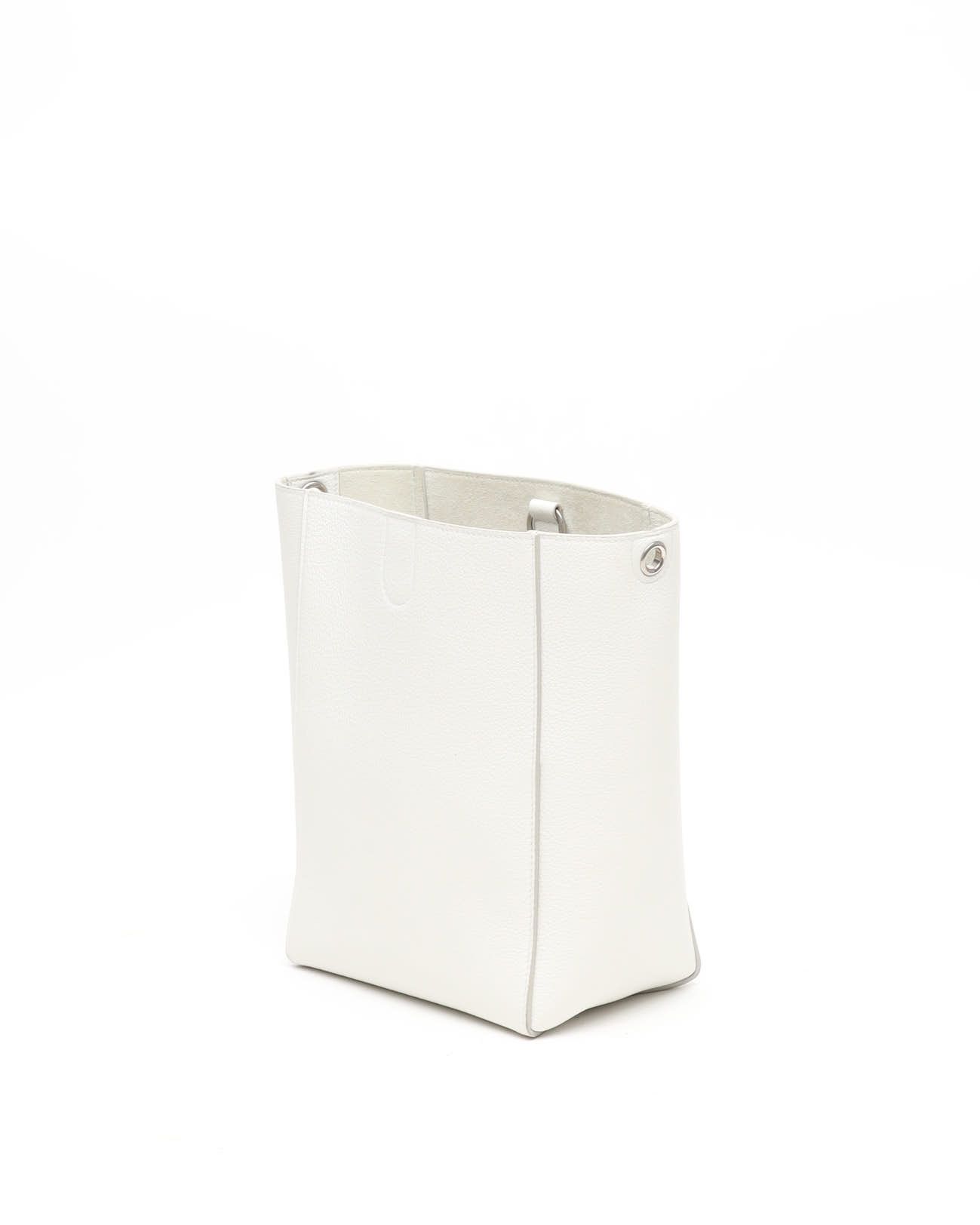 Celine Céline Small Sangle Bucket Bag In White