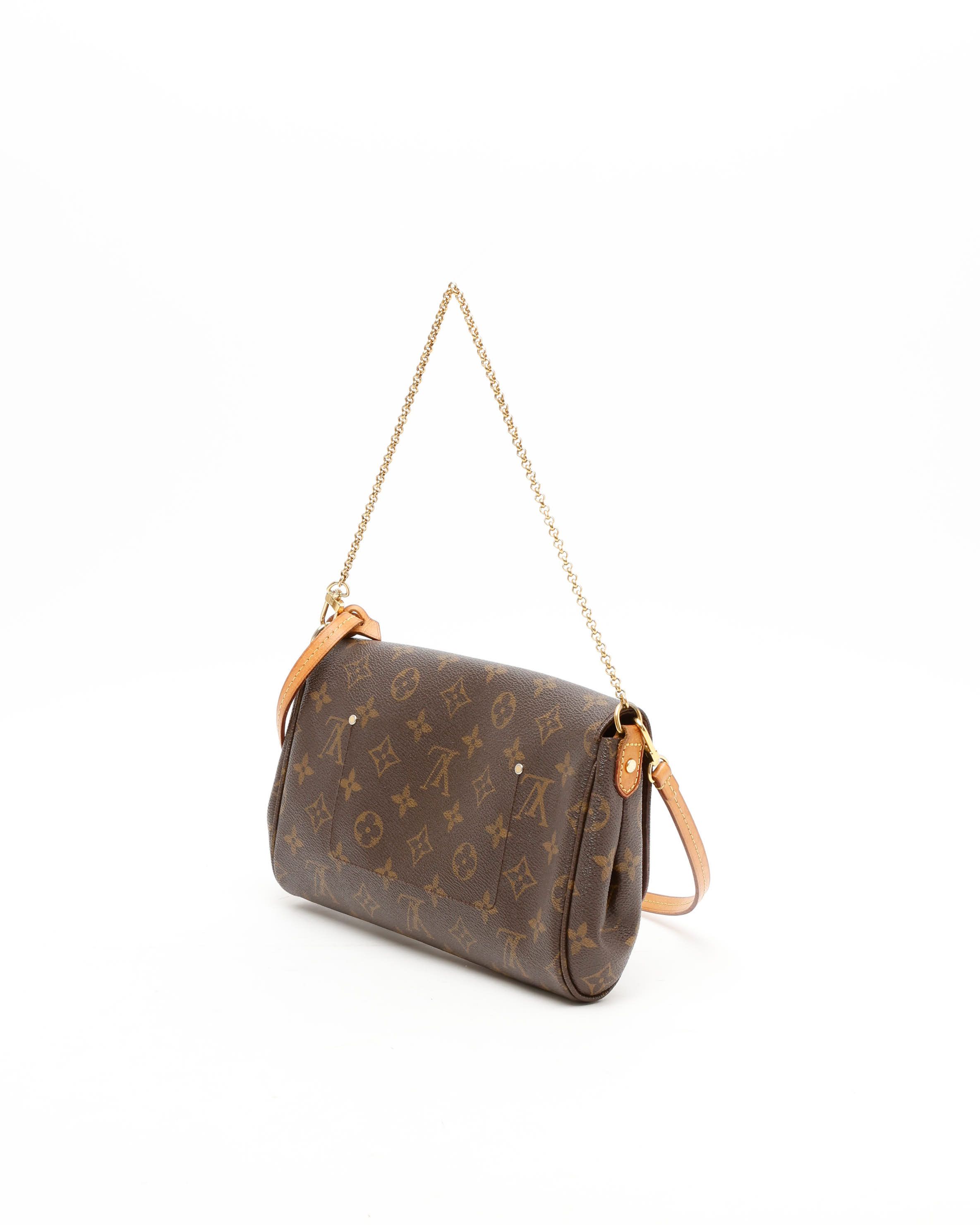 Pre-owned Louis Vuitton Monogram Favorite Pm Bag In Brown