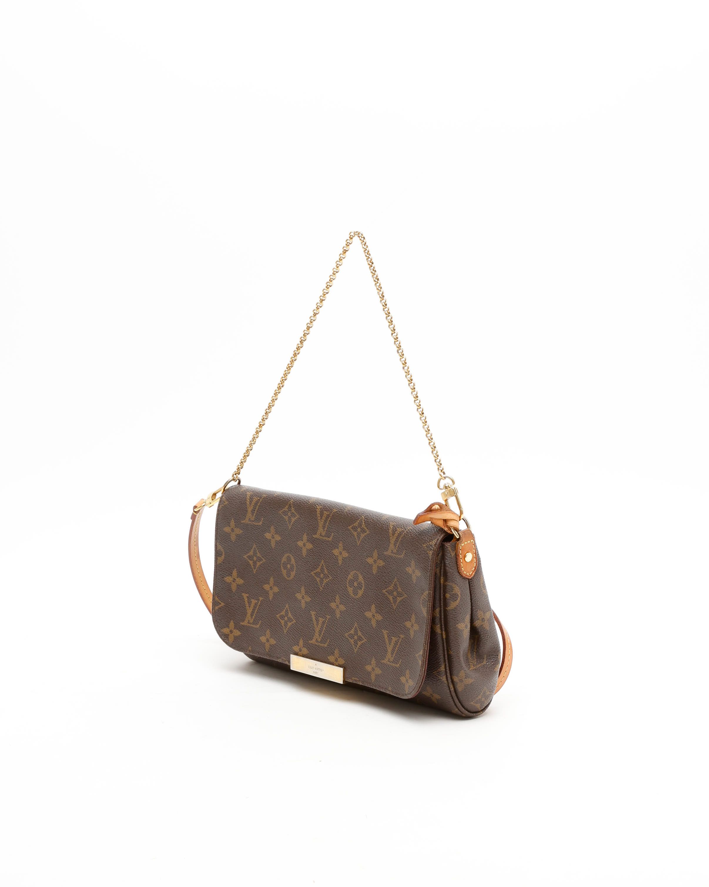 Pre-owned Louis Vuitton Monogram Favorite Pm Bag In Brown