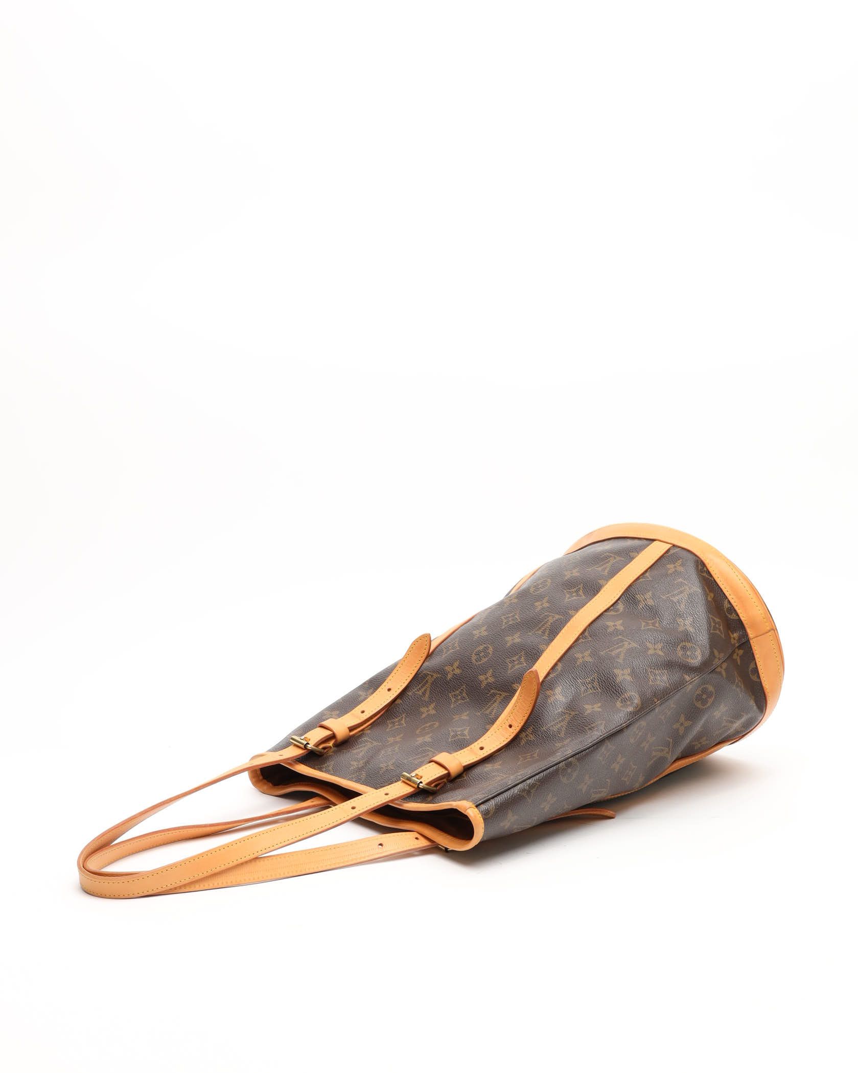 Pre-owned Louis Vuitton Monogram Bucket Gm Bag In Brown