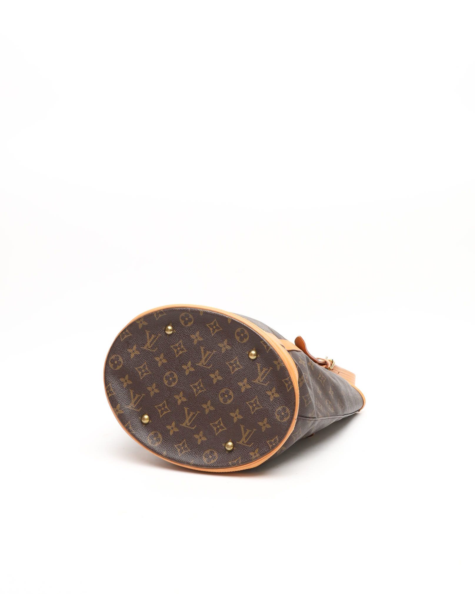 Pre-owned Louis Vuitton Monogram Bucket Gm Bag In Brown