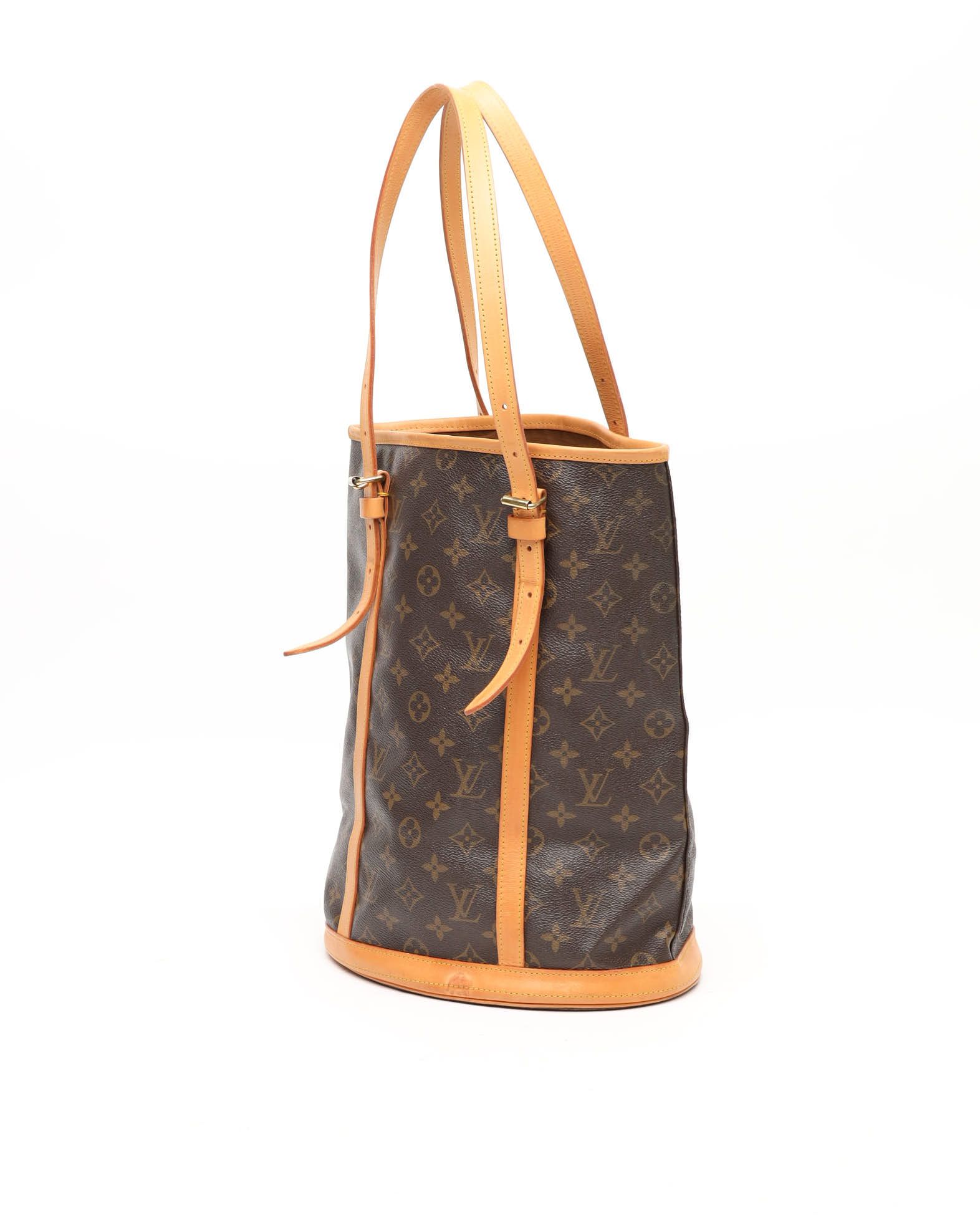 Pre-owned Louis Vuitton Monogram Bucket Gm Bag In Brown