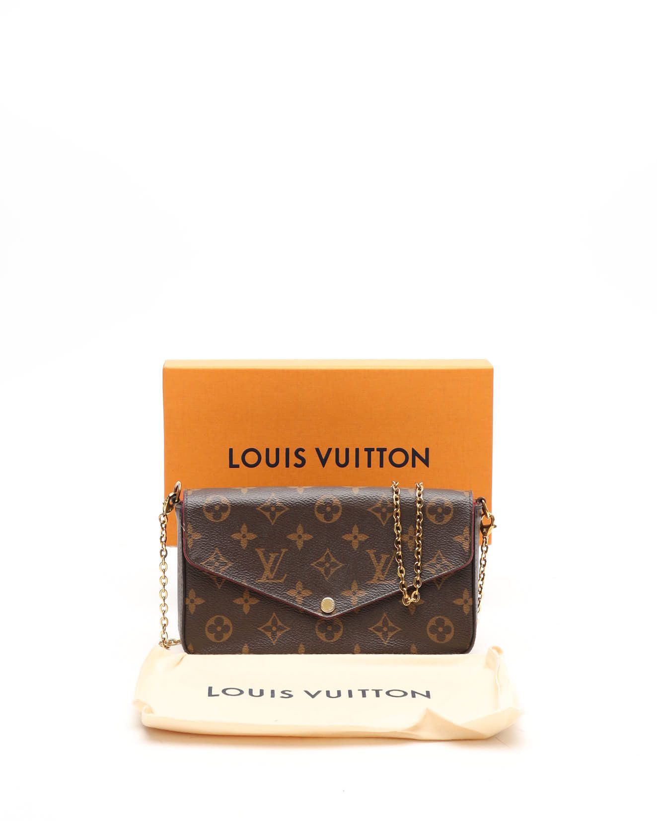 Pre-owned Louis Vuitton Pochette Félicie Monogram Bag In Multi