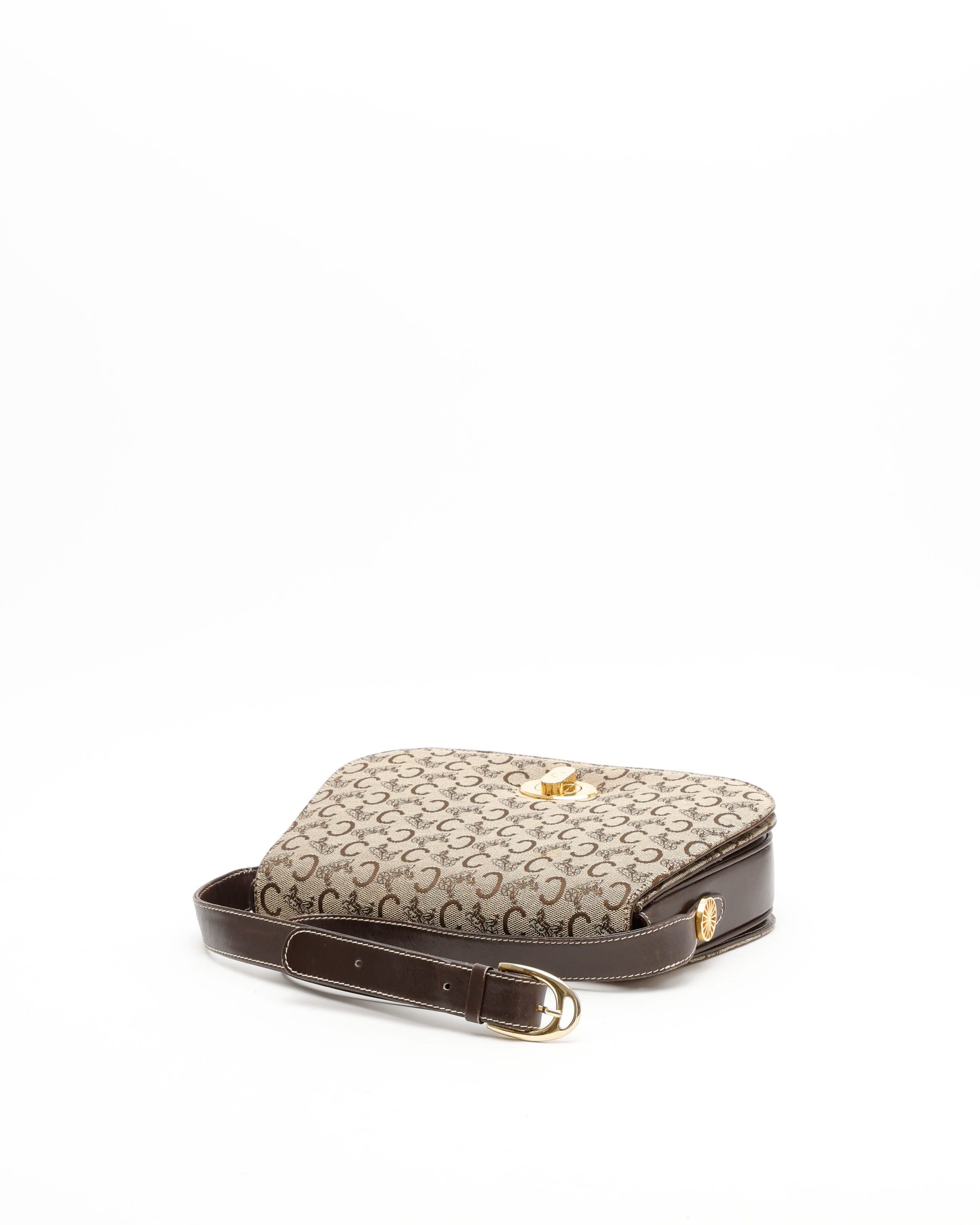 Celine Céline C Horse Carriage Shoulder Bag In Brown