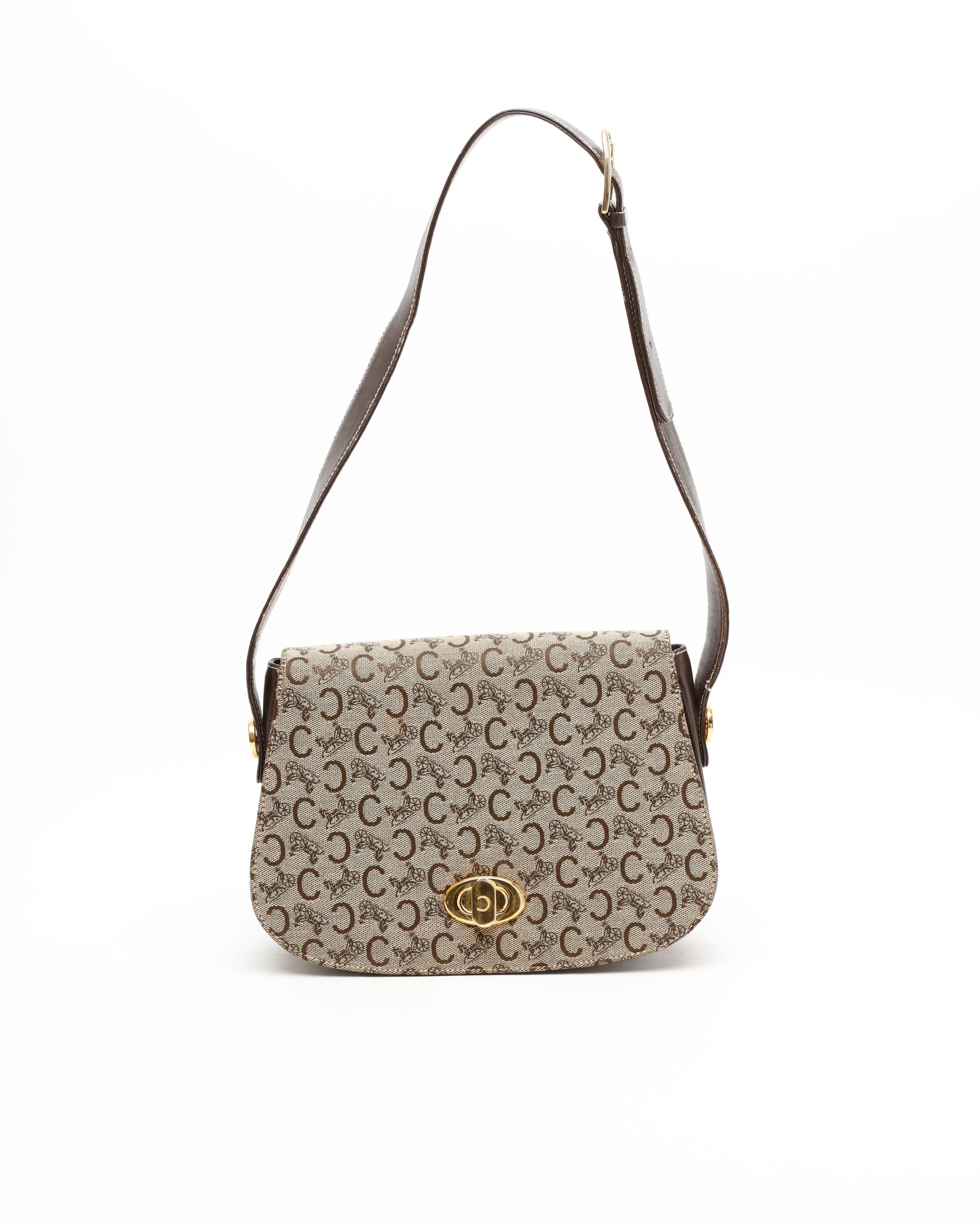 Celine Céline C Horse Carriage Shoulder Bag In Brown