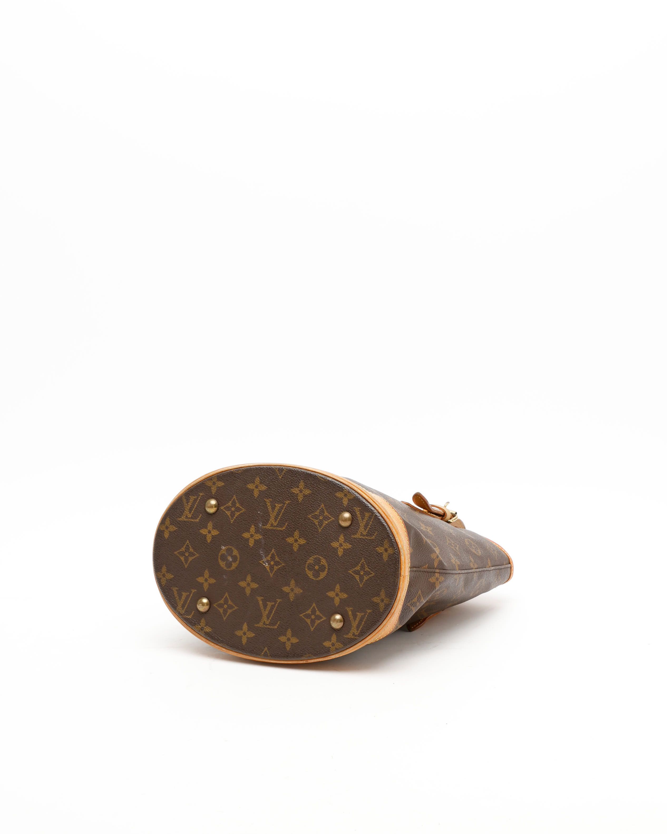 Pre-owned Louis Vuitton Monogram Bucket Pm Bag In Brown