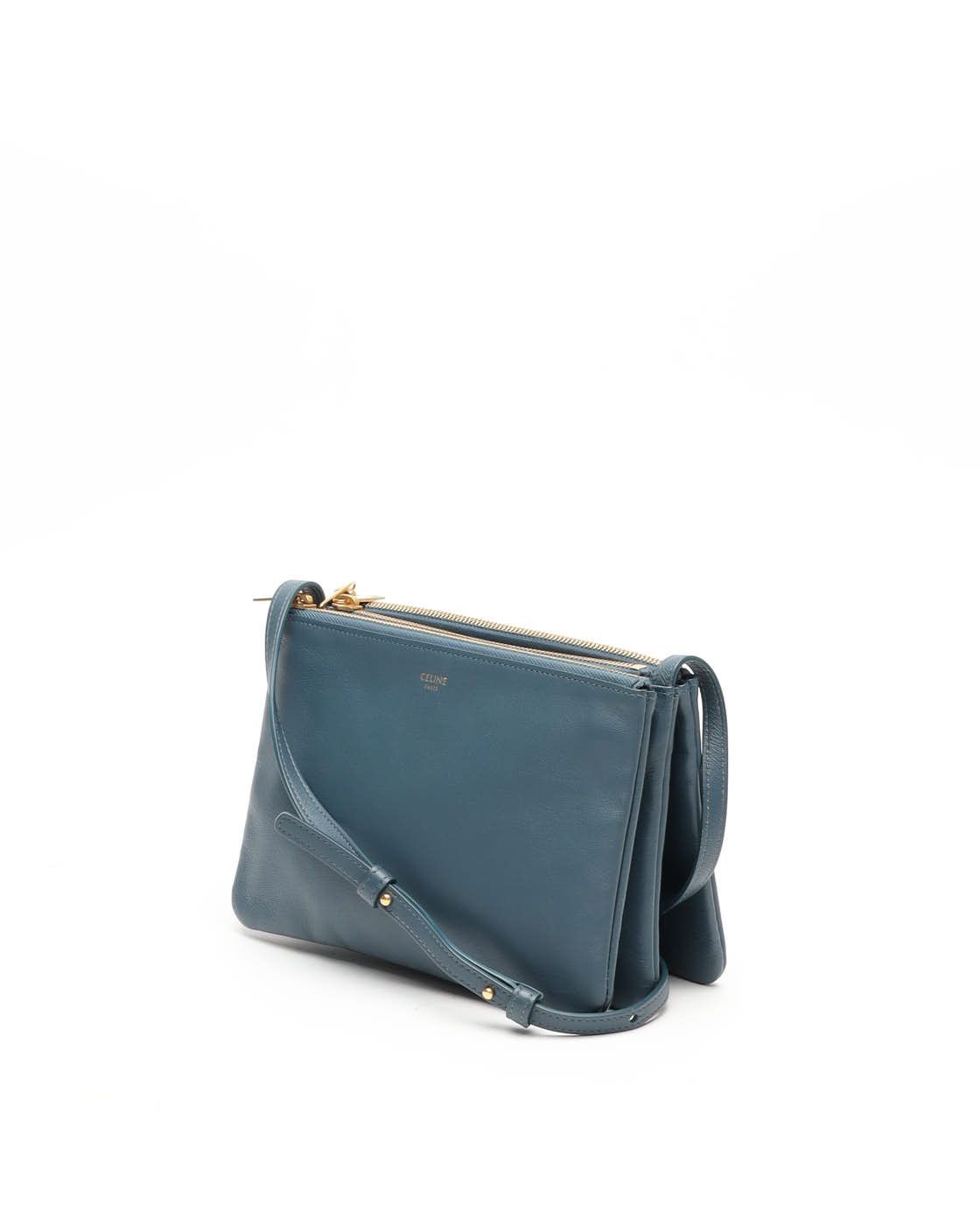 Celine Céline Trio Bag In Blue