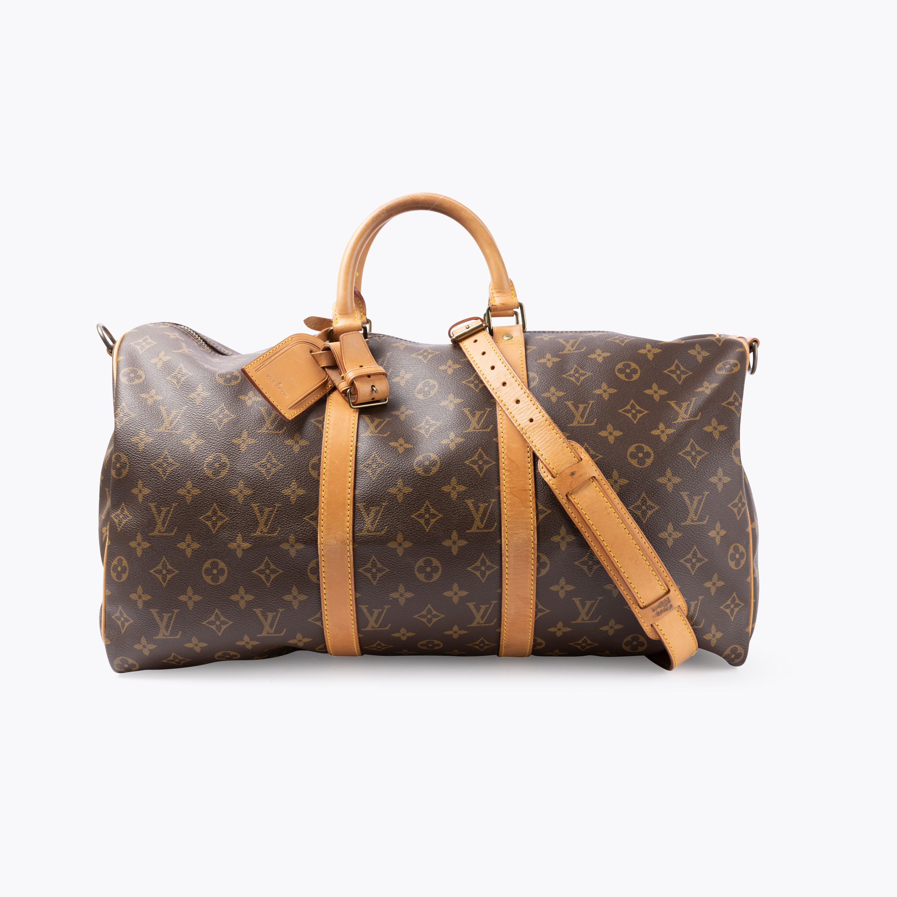 LOUIS VUITTON Monogram Keepall Bandoulière 50 Weekend Bag
