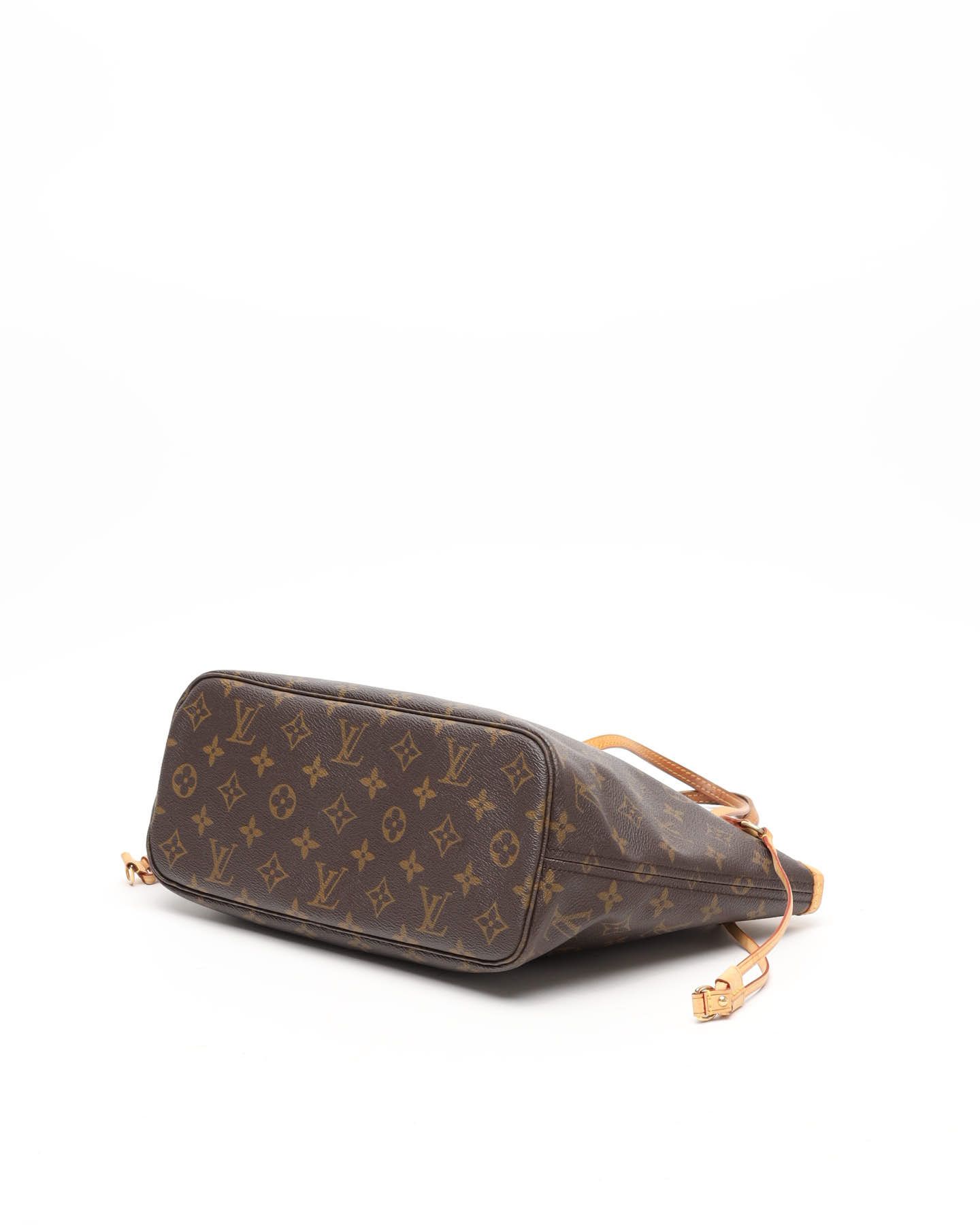Pre-owned Louis Vuitton Monogram Neverfull Pm Tote Bag In Brown