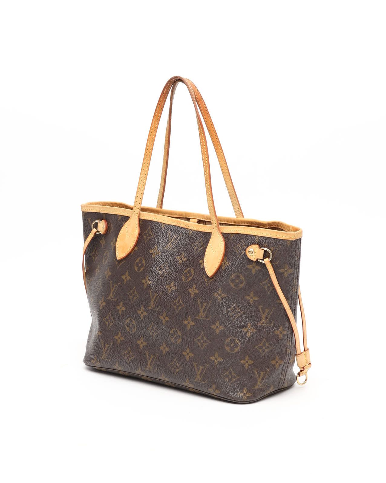 Pre-owned Louis Vuitton Monogram Neverfull Pm Tote Bag In Brown