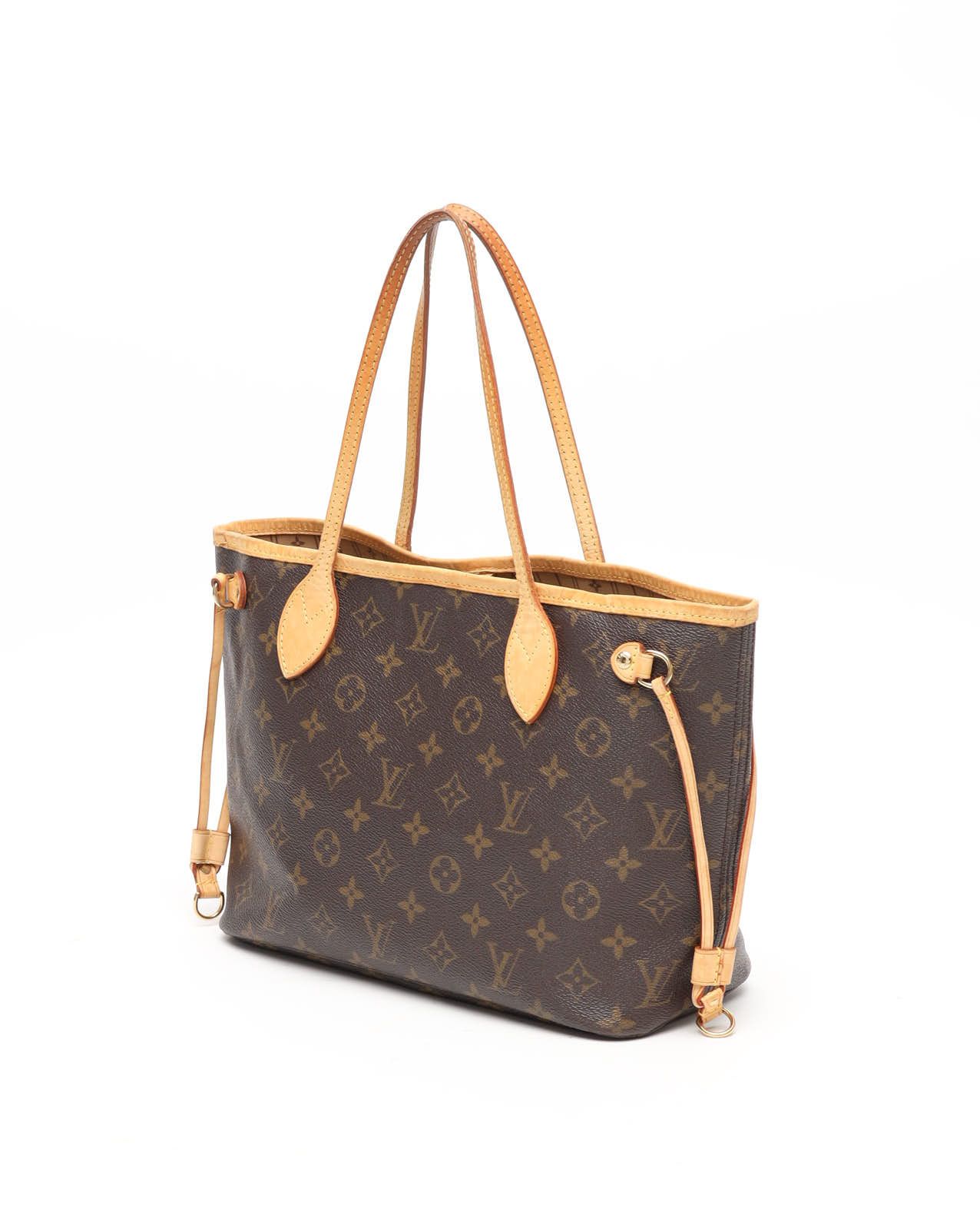 Pre-owned Louis Vuitton Monogram Neverfull Pm Tote Bag In Brown