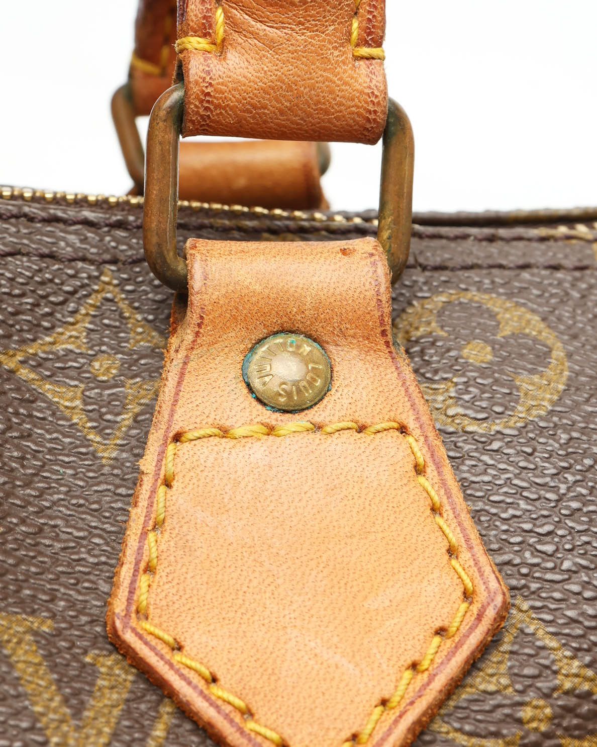Pre-owned Louis Vuitton Monogram Speedy 30 Bag In Brown