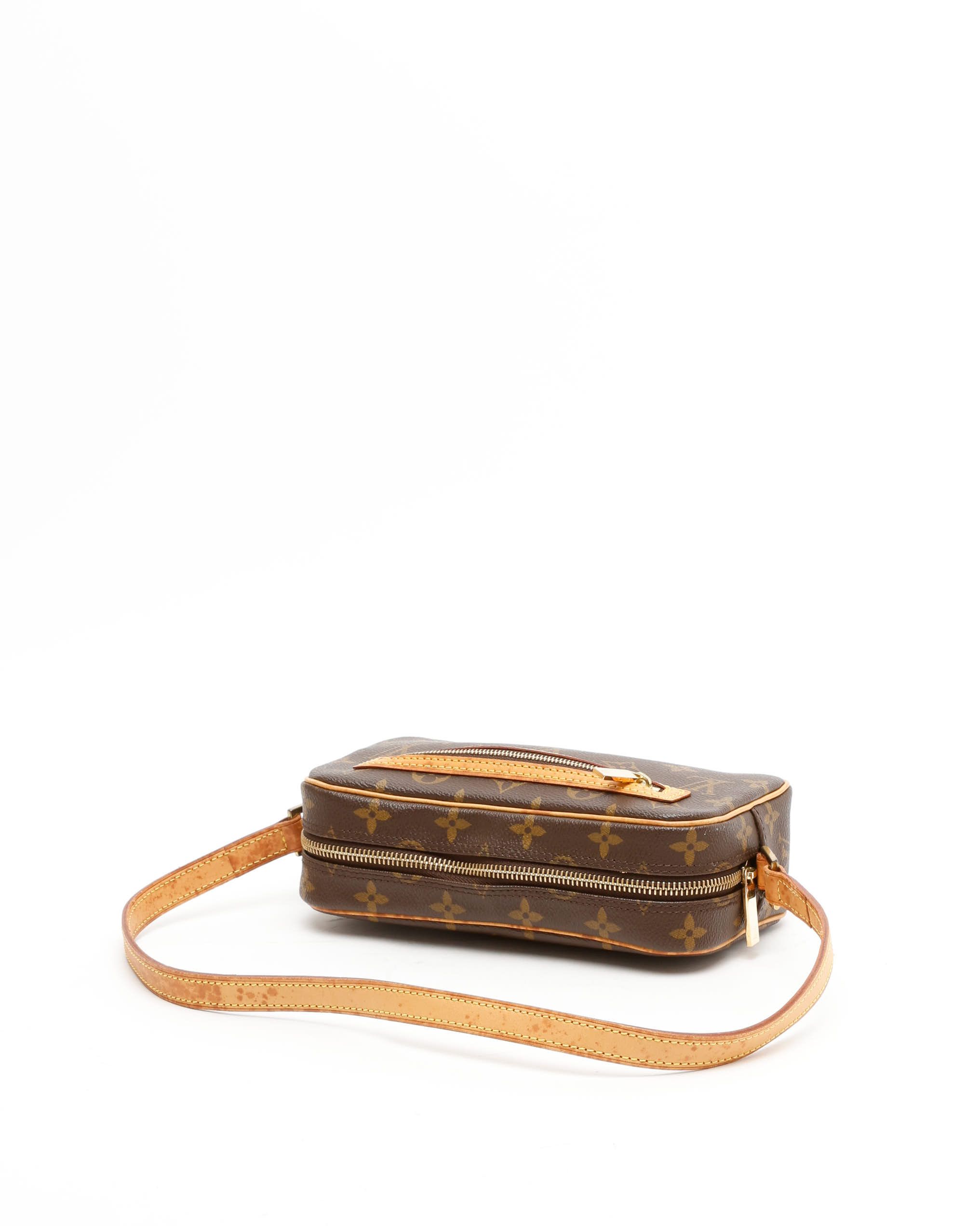 Pre-owned Louis Vuitton Monogram Pochette Cité Bag In Brown