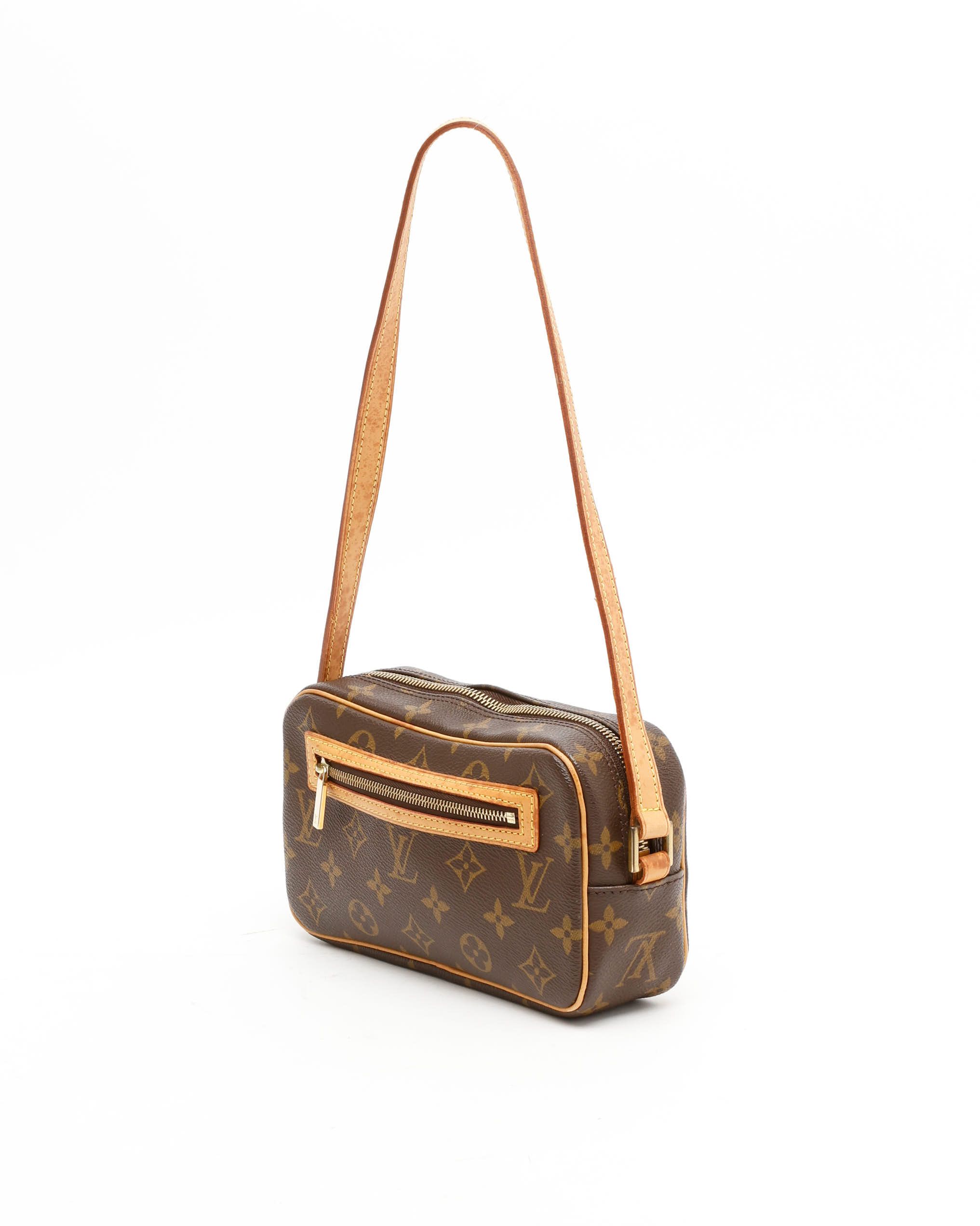 Pre-owned Louis Vuitton Monogram Pochette Cité Bag In Brown