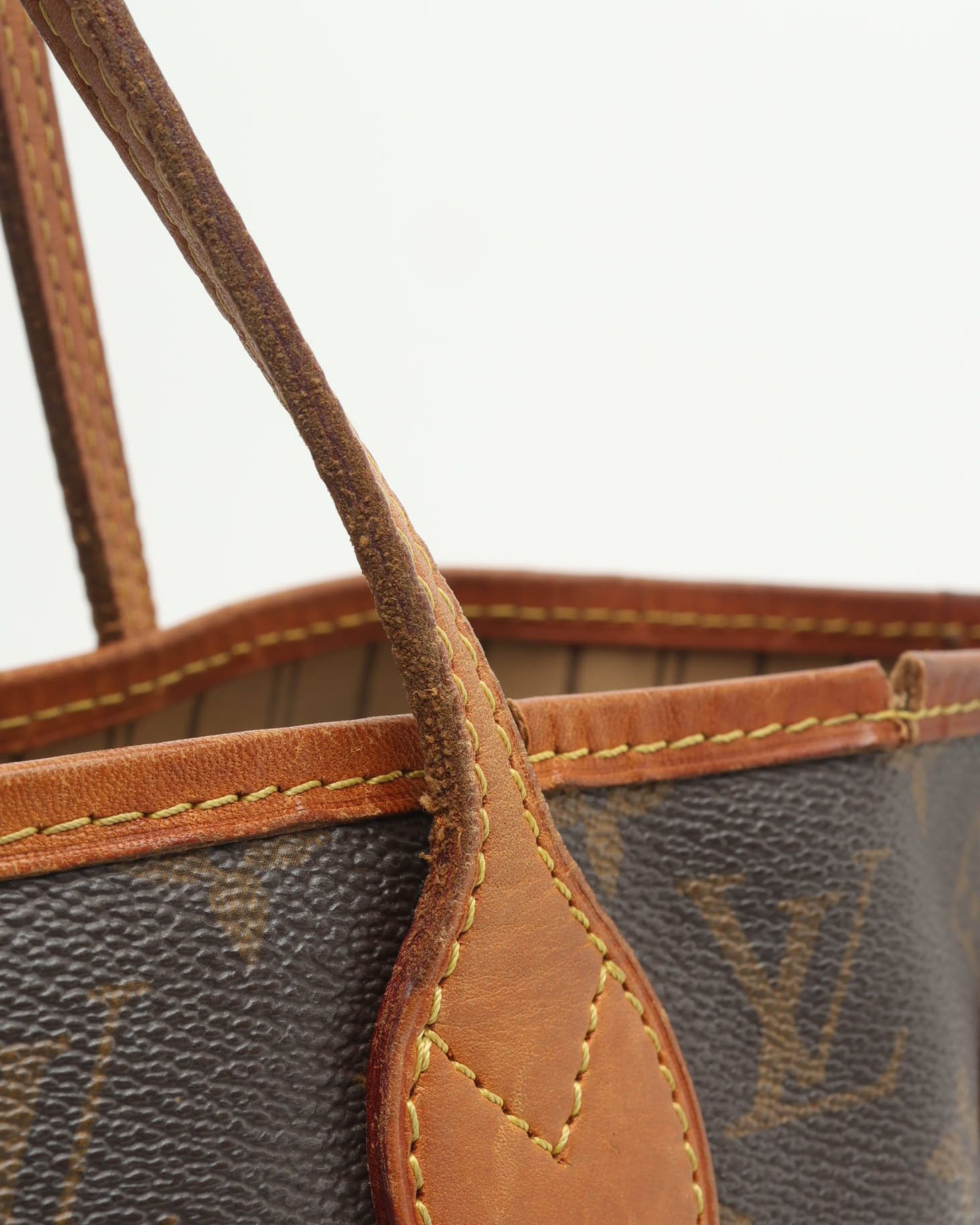 Pre-owned Louis Vuitton Monogram Neverfull Mm Tote Bag In Brown