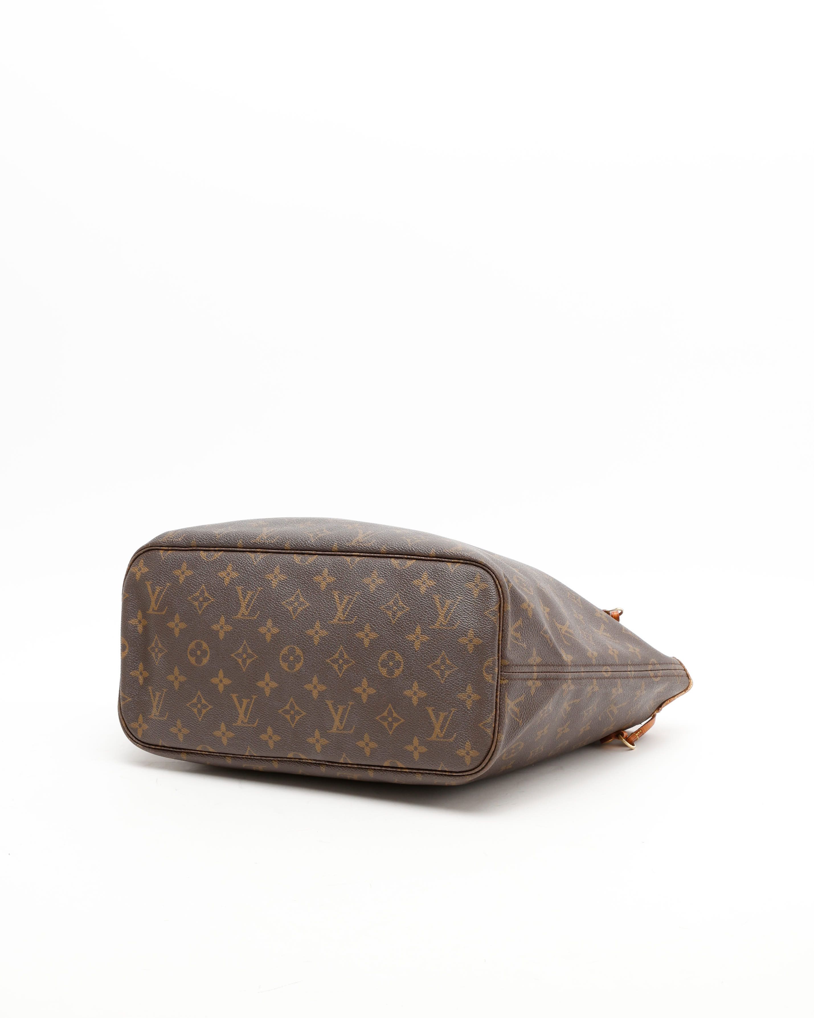 Pre-owned Louis Vuitton Monogram Neverfull Mm Tote Bag In Brown