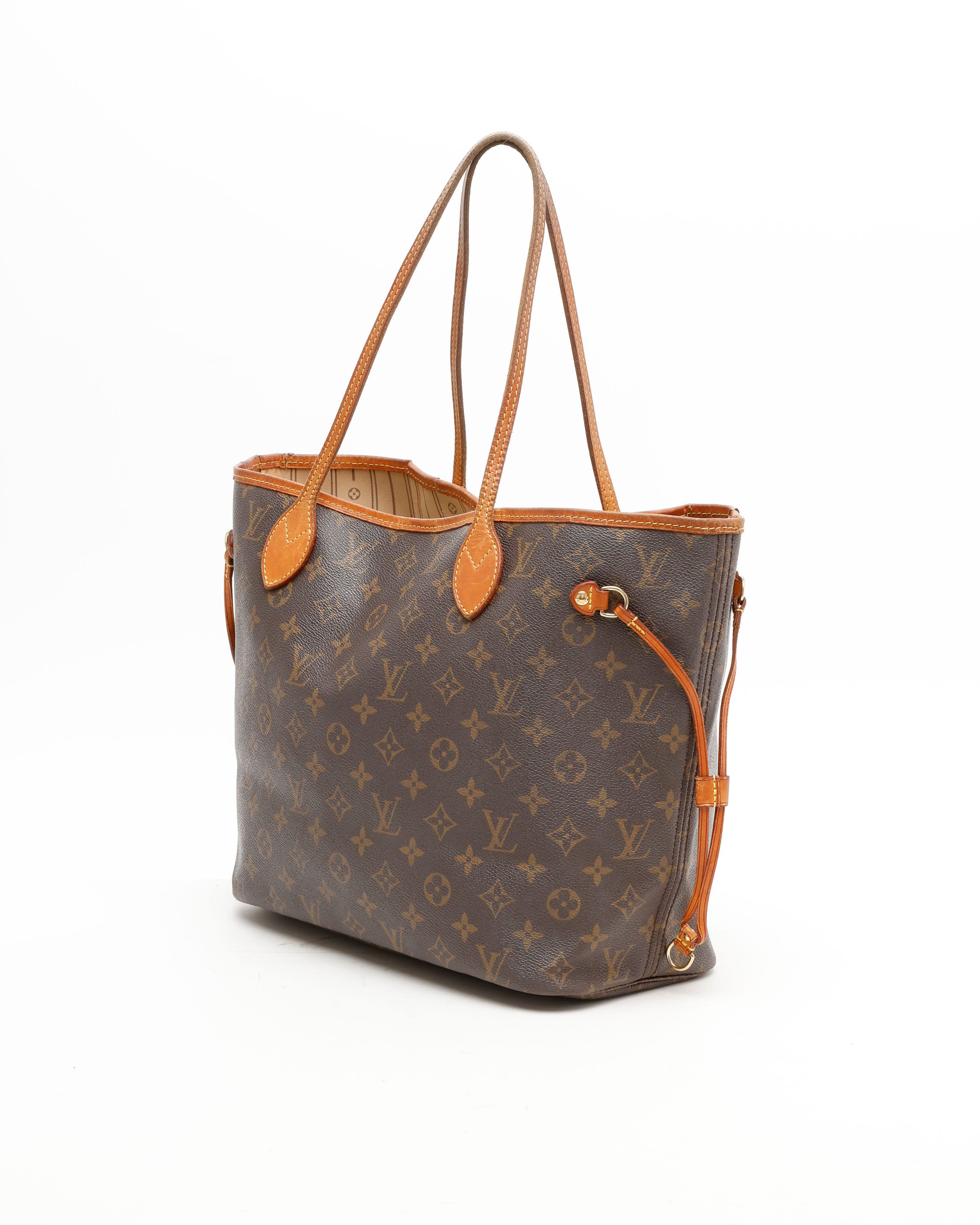 Pre-owned Louis Vuitton Monogram Neverfull Mm Tote Bag In Brown