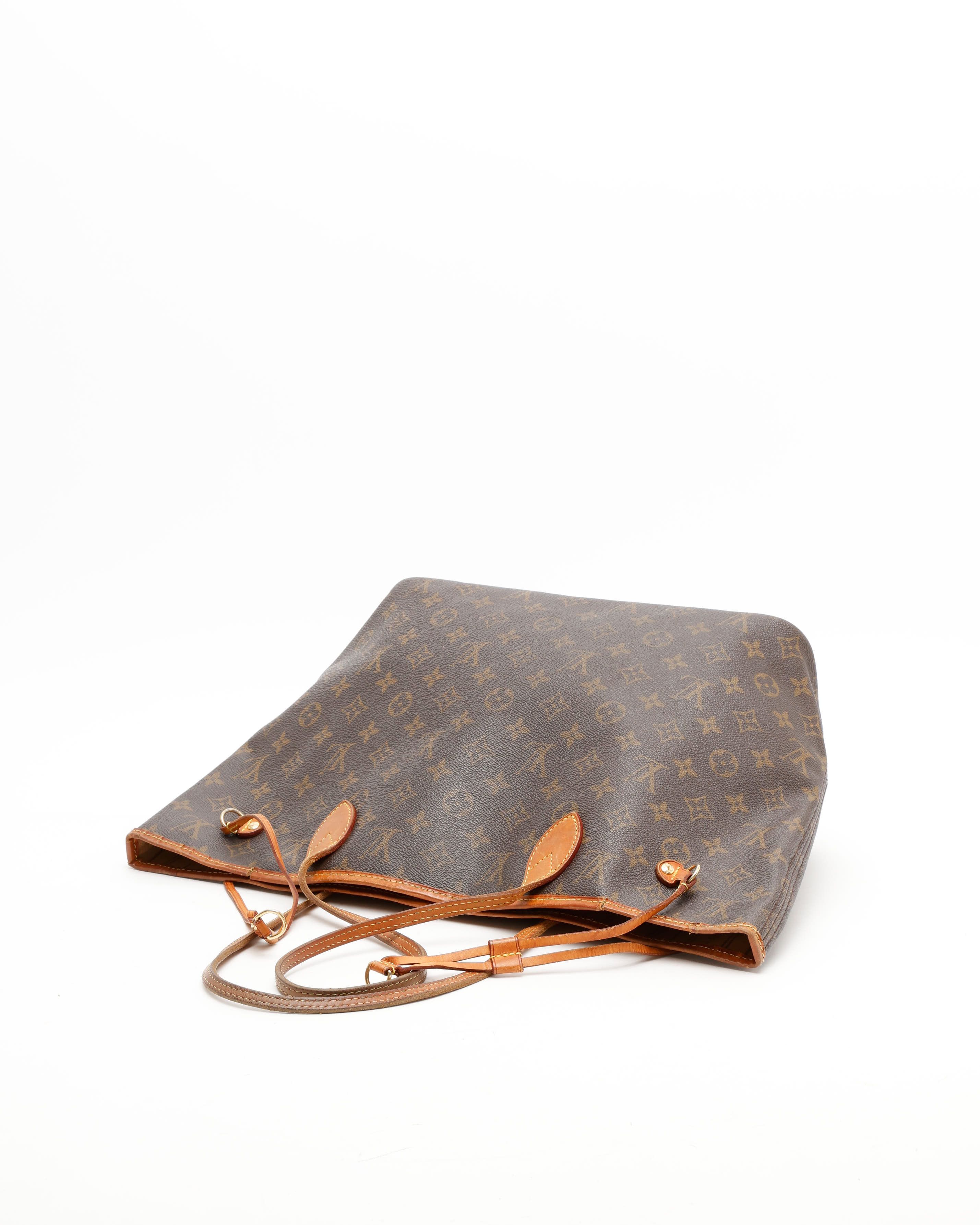 Pre-owned Louis Vuitton Monogram Neverfull Mm Tote Bag In Brown