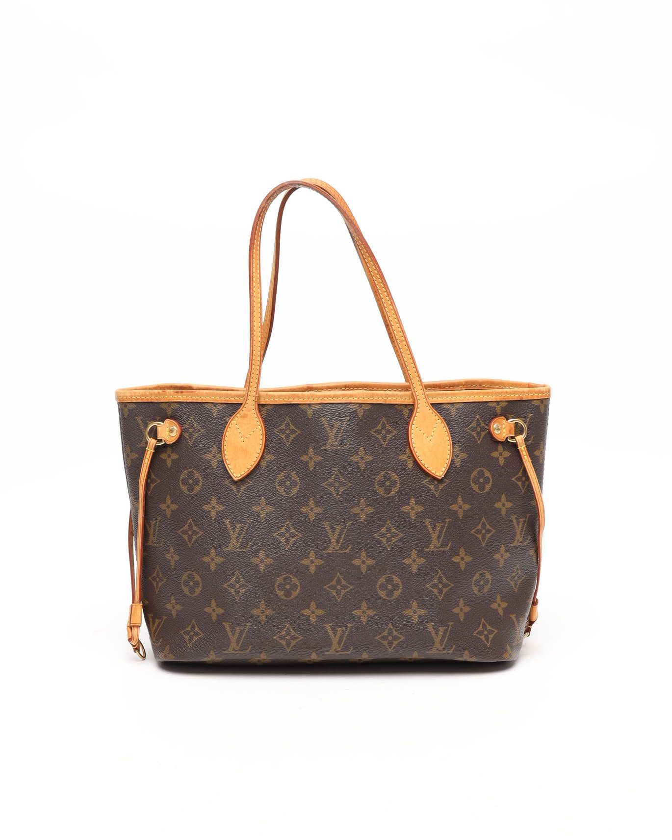 Pre-owned Louis Vuitton Monogram Neverfull Pm Tote Bag In Brown