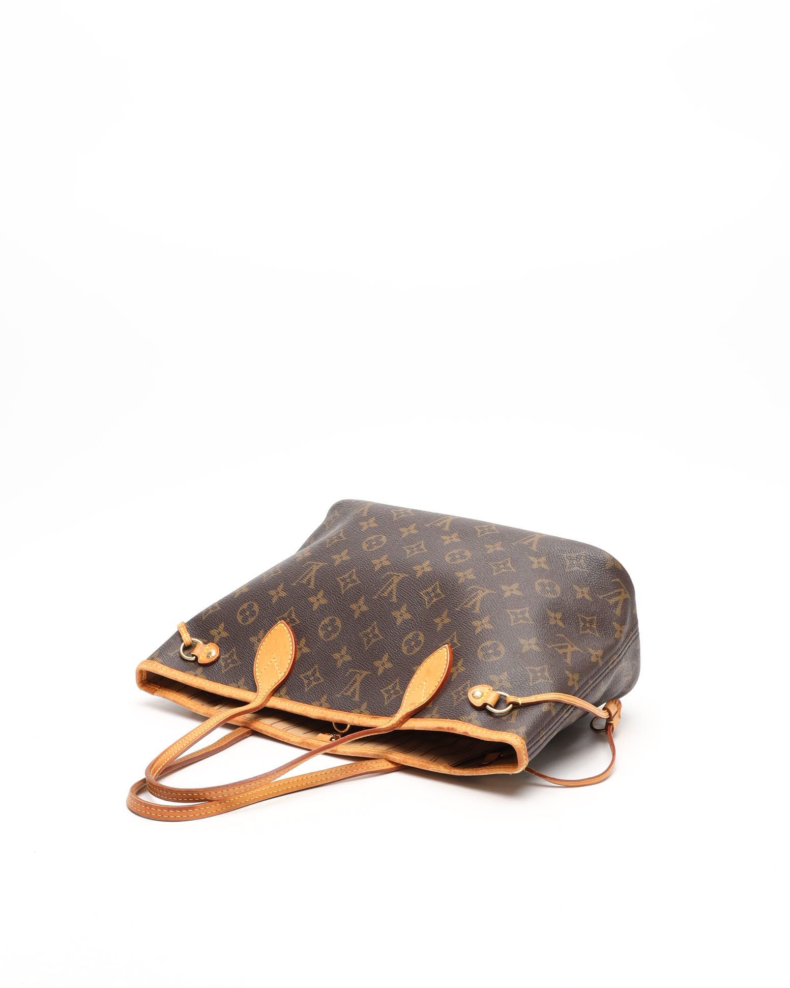 Pre-owned Louis Vuitton Monogram Neverfull Pm Tote Bag In Brown