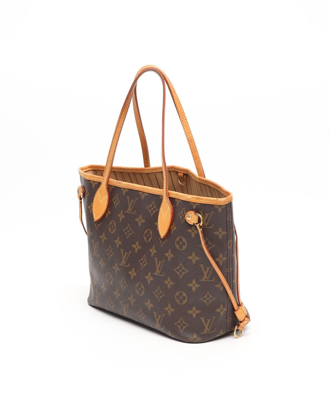 Pre-owned Louis Vuitton Monogram Neverfull Pm Tote Bag In Brown
