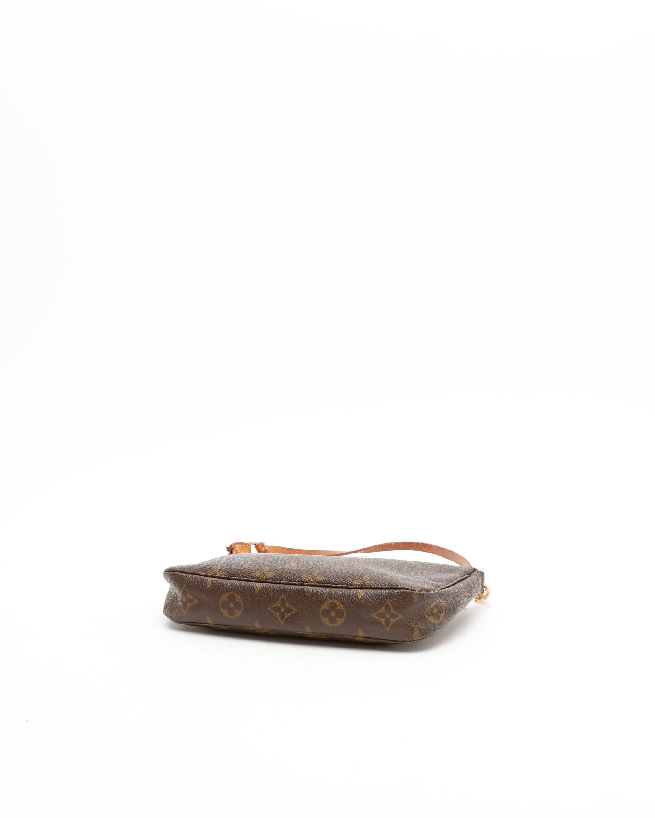 Pre-owned Louis Vuitton Monogram Pochette Accessoires Bag In Brown