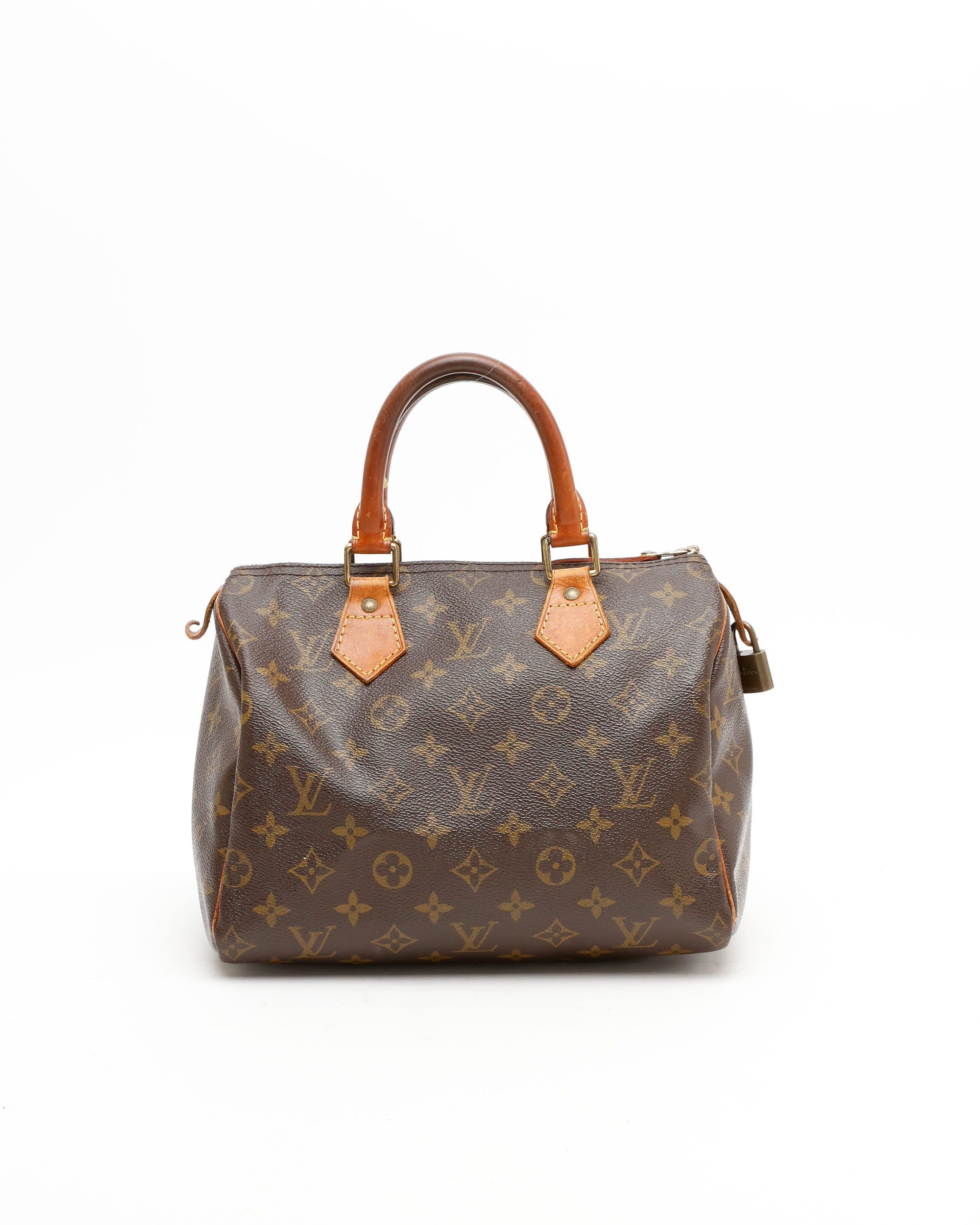 Pre-owned Louis Vuitton Monogram Speedy 25 Bag In Brown