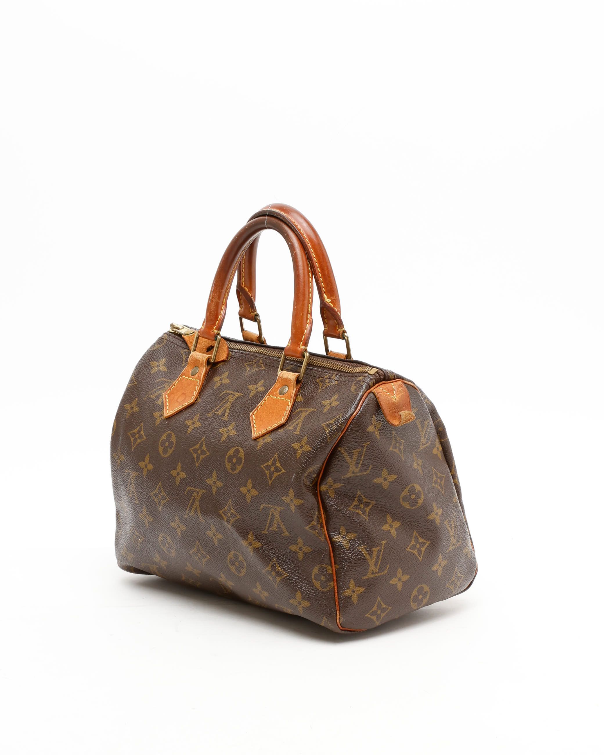 Pre-owned Louis Vuitton Monogram Speedy 25 Bag In Brown