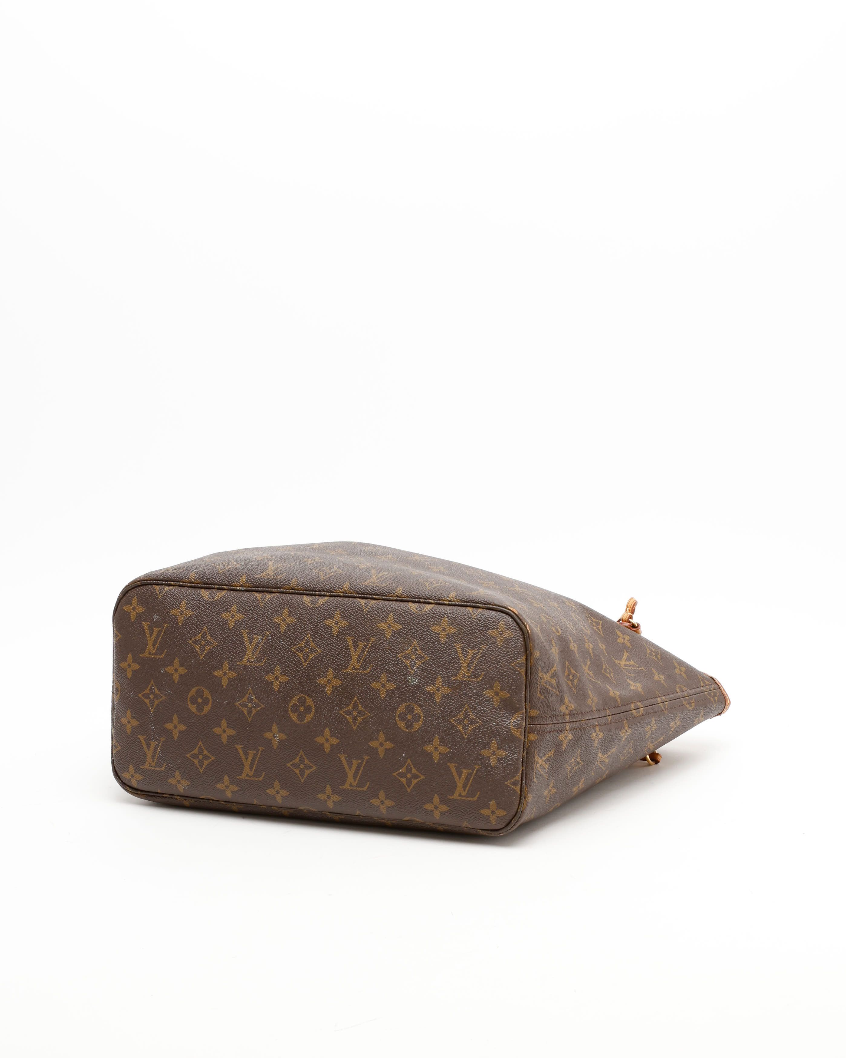 Pre-owned Louis Vuitton Monogram Neverfull Mm Tote Bag In Brown