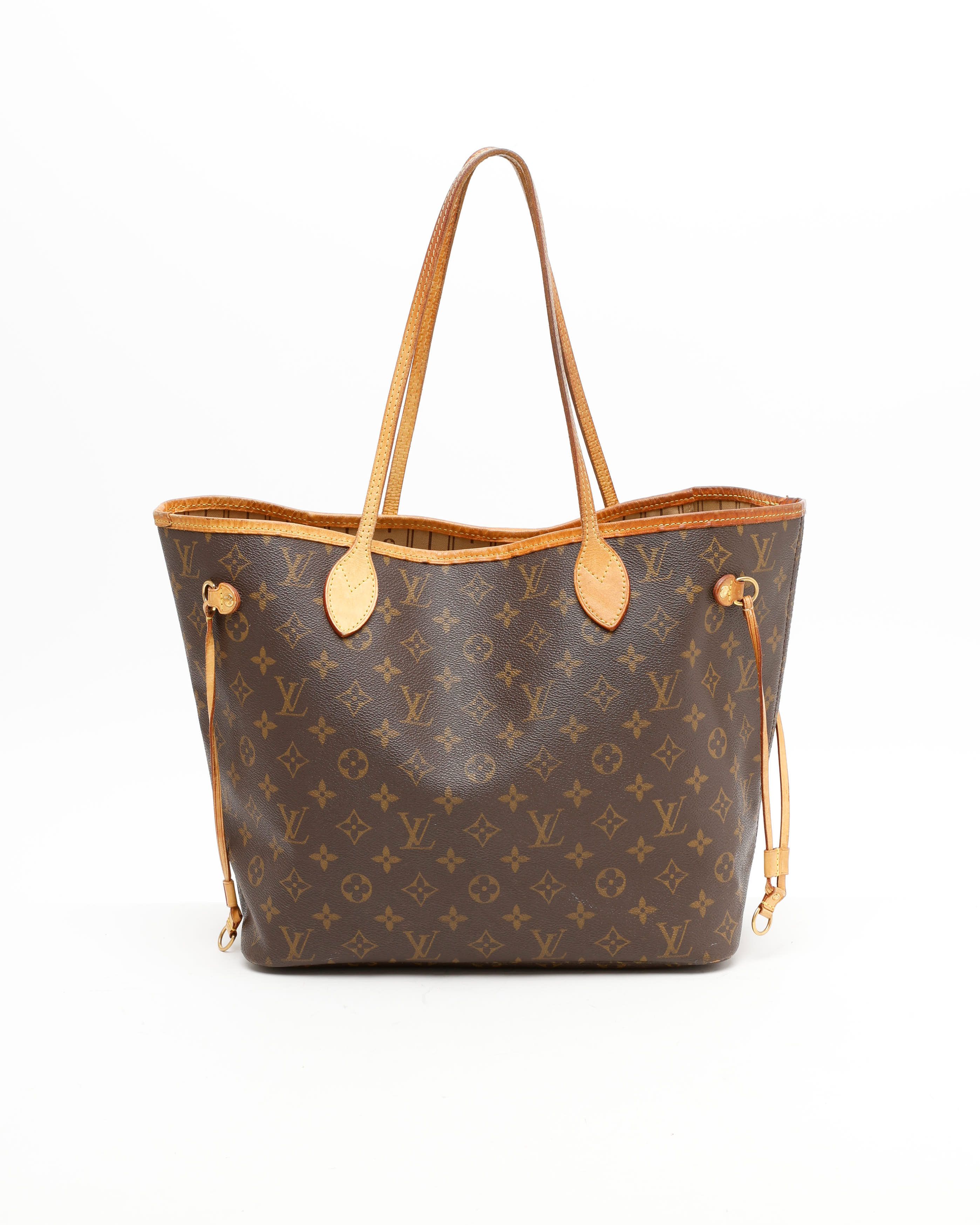 Pre-owned Louis Vuitton Monogram Neverfull Mm Tote Bag In Brown