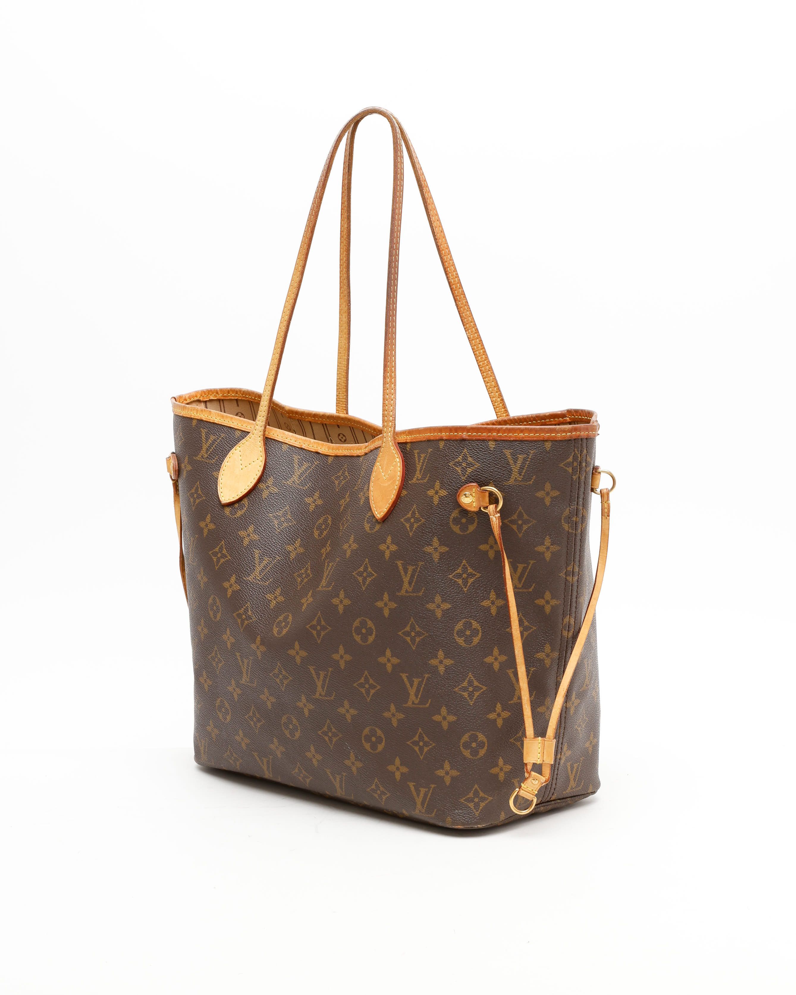 Pre-owned Louis Vuitton Monogram Neverfull Mm Tote Bag In Brown