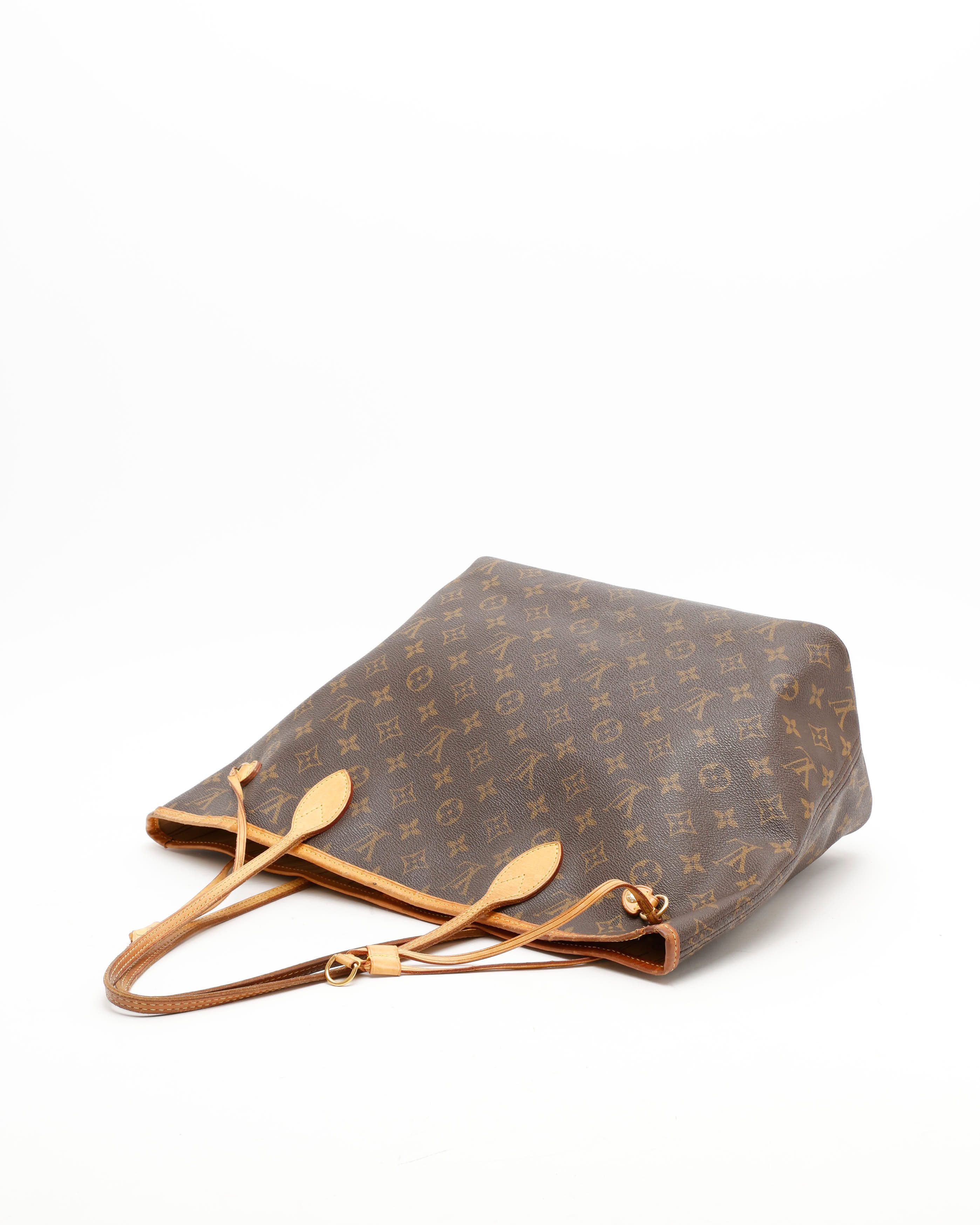 Pre-owned Louis Vuitton Monogram Neverfull Mm Tote Bag In Brown