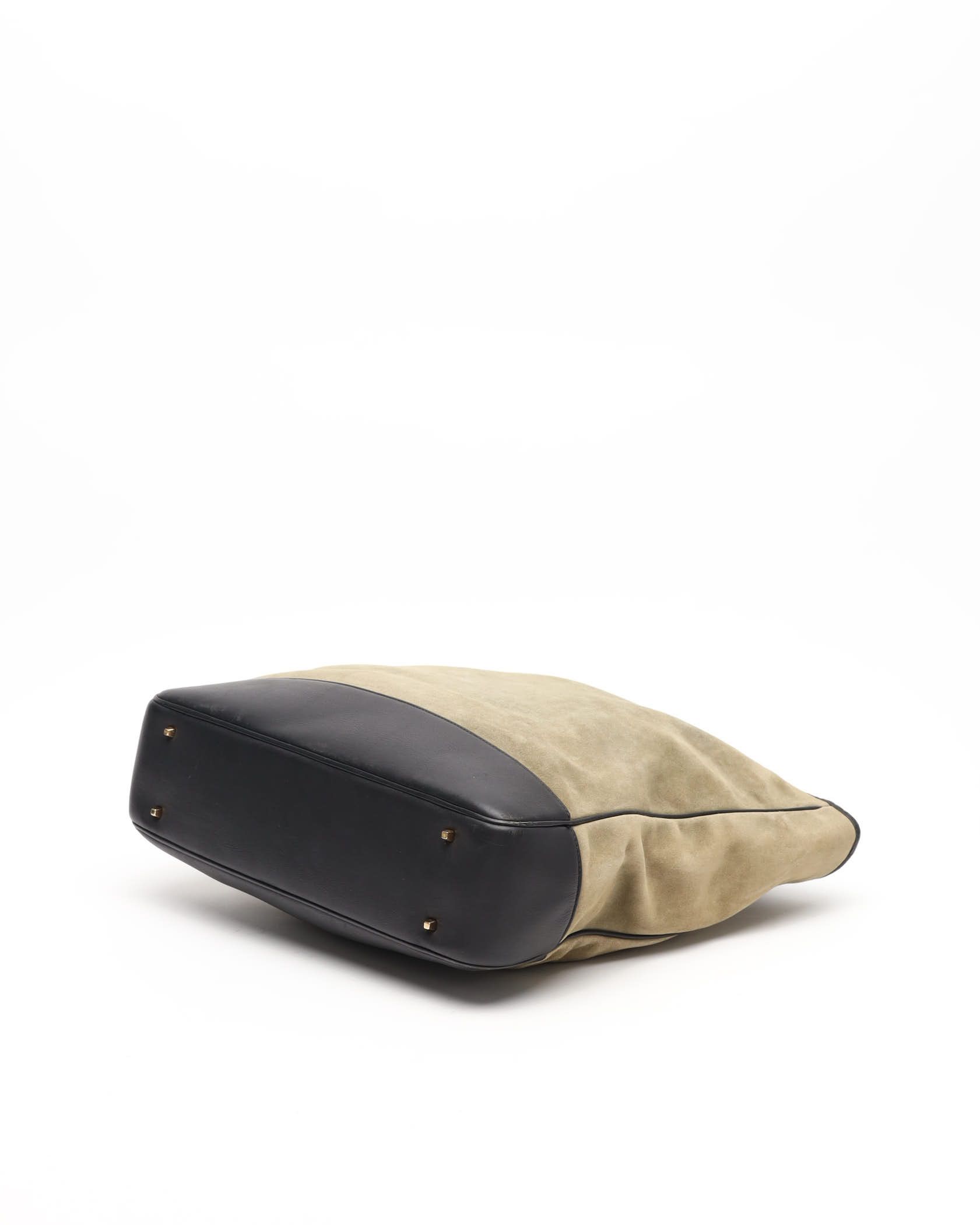 Loewe Suede Anagram Tote Bag In Black