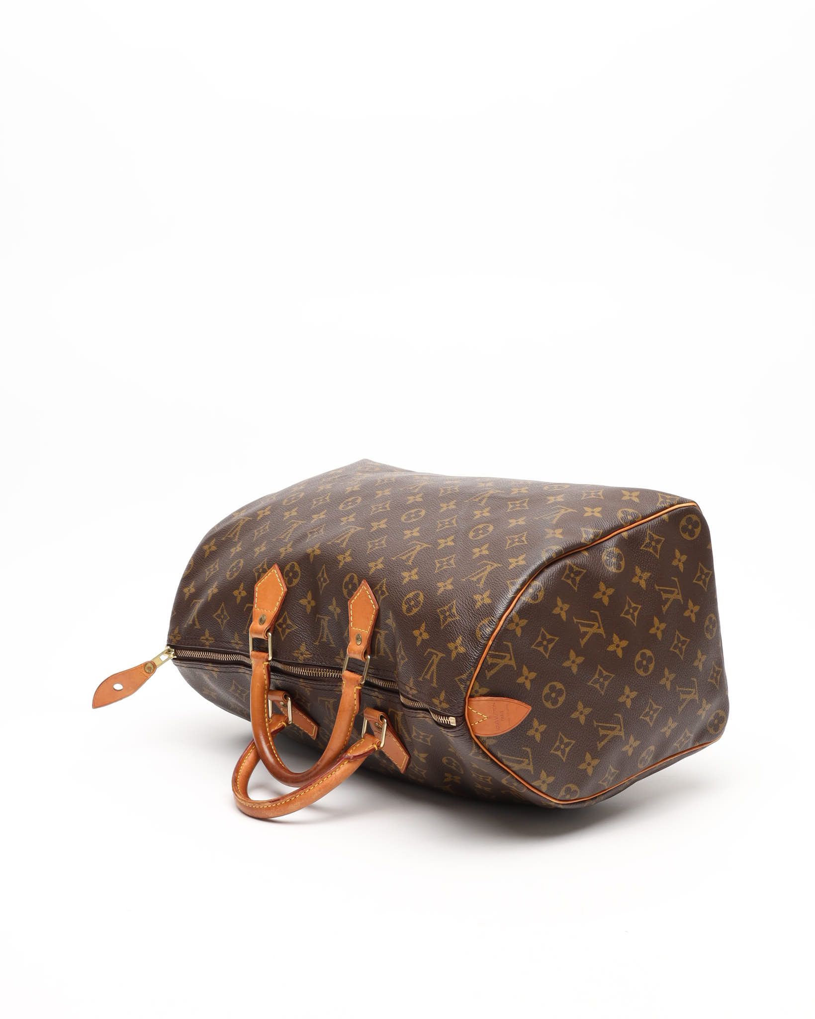 Pre-owned Louis Vuitton Monogram Speedy 40 Bag In Brown