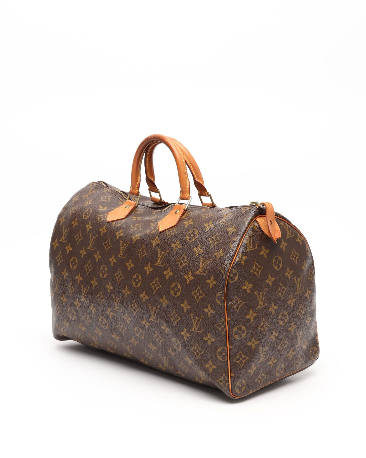 Pre-owned Louis Vuitton Monogram Speedy 40 Bag In Brown