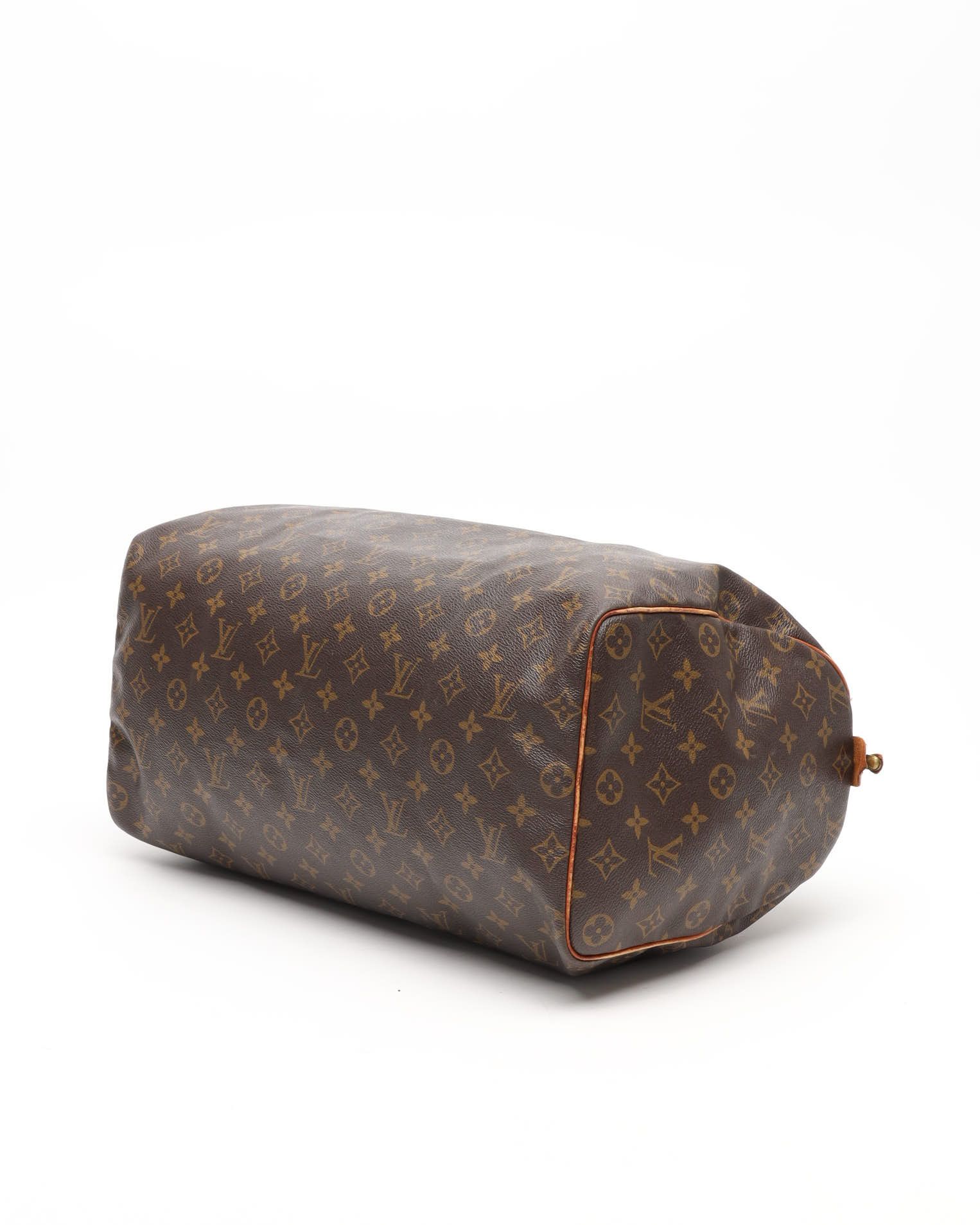 Pre-owned Louis Vuitton Monogram Speedy 40 Bag In Brown