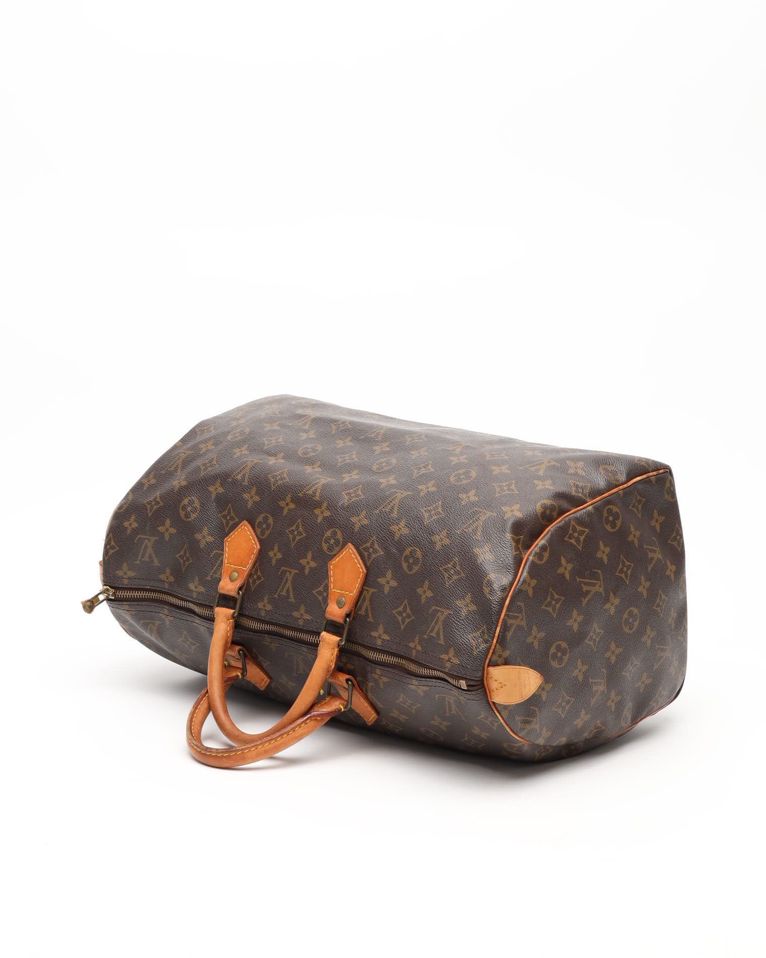 Pre-owned Louis Vuitton Monogram Speedy 40 Bag In Brown