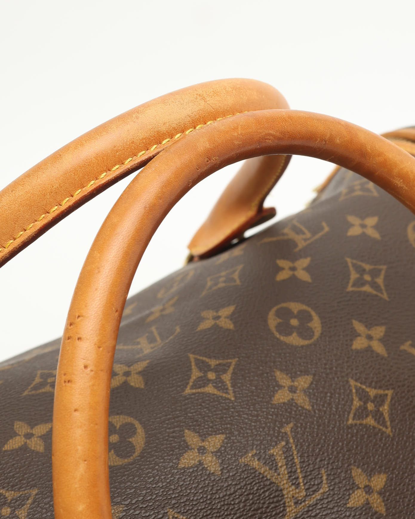 Pre-owned Louis Vuitton Monogram Sac Chien 40 Pet Bag In Brown