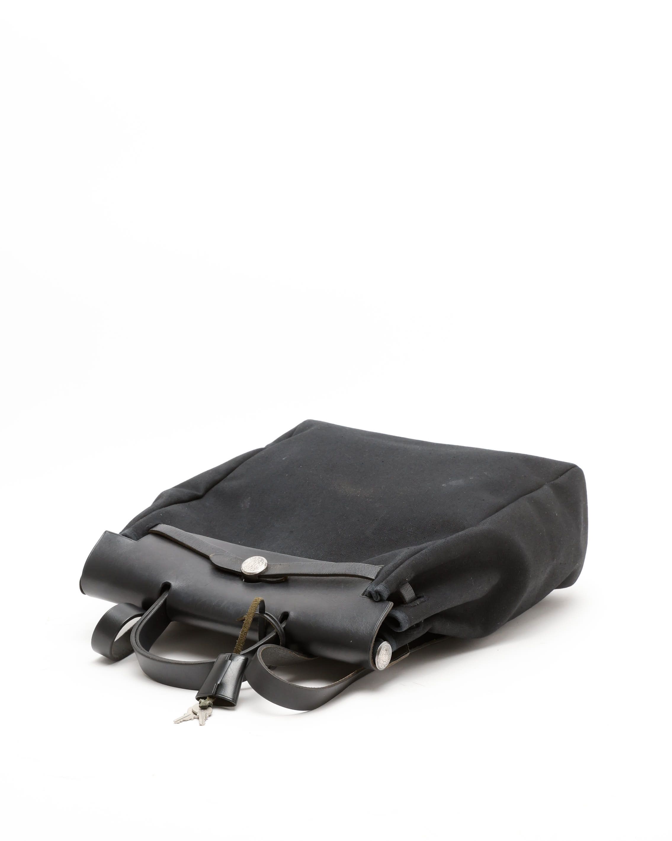 Pre-owned Hermes Hermès Herbag Backpack In Black