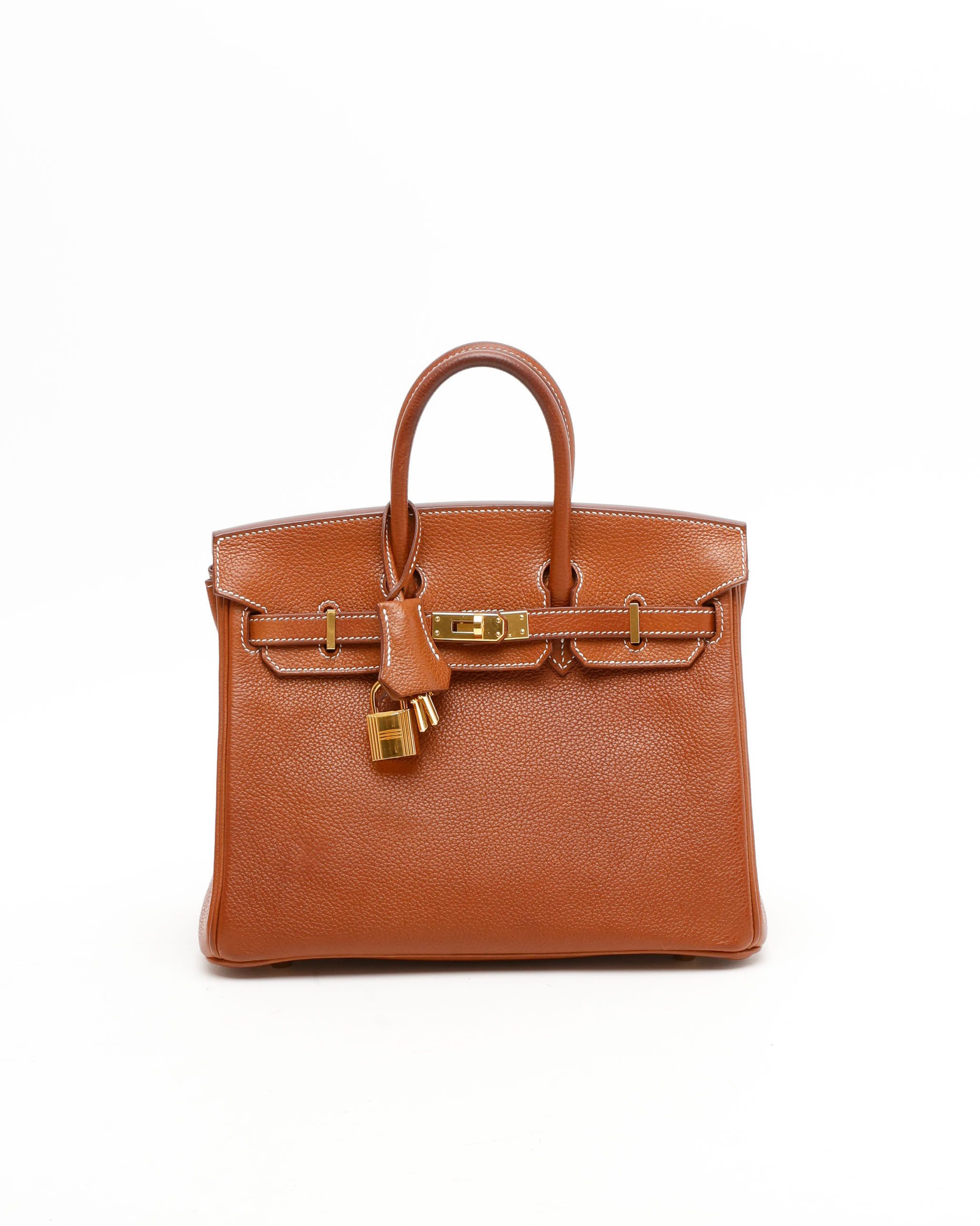 Hermès Birkin 25 Fauve Barenia Faubourg Bag