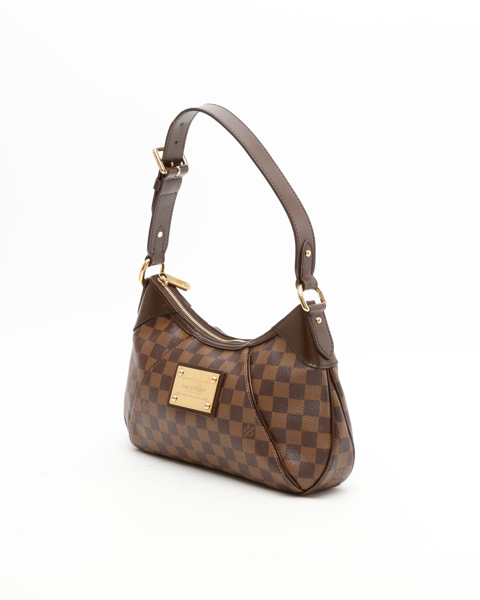 Pre-owned Louis Vuitton Damier Thames Pm Bag In Brown