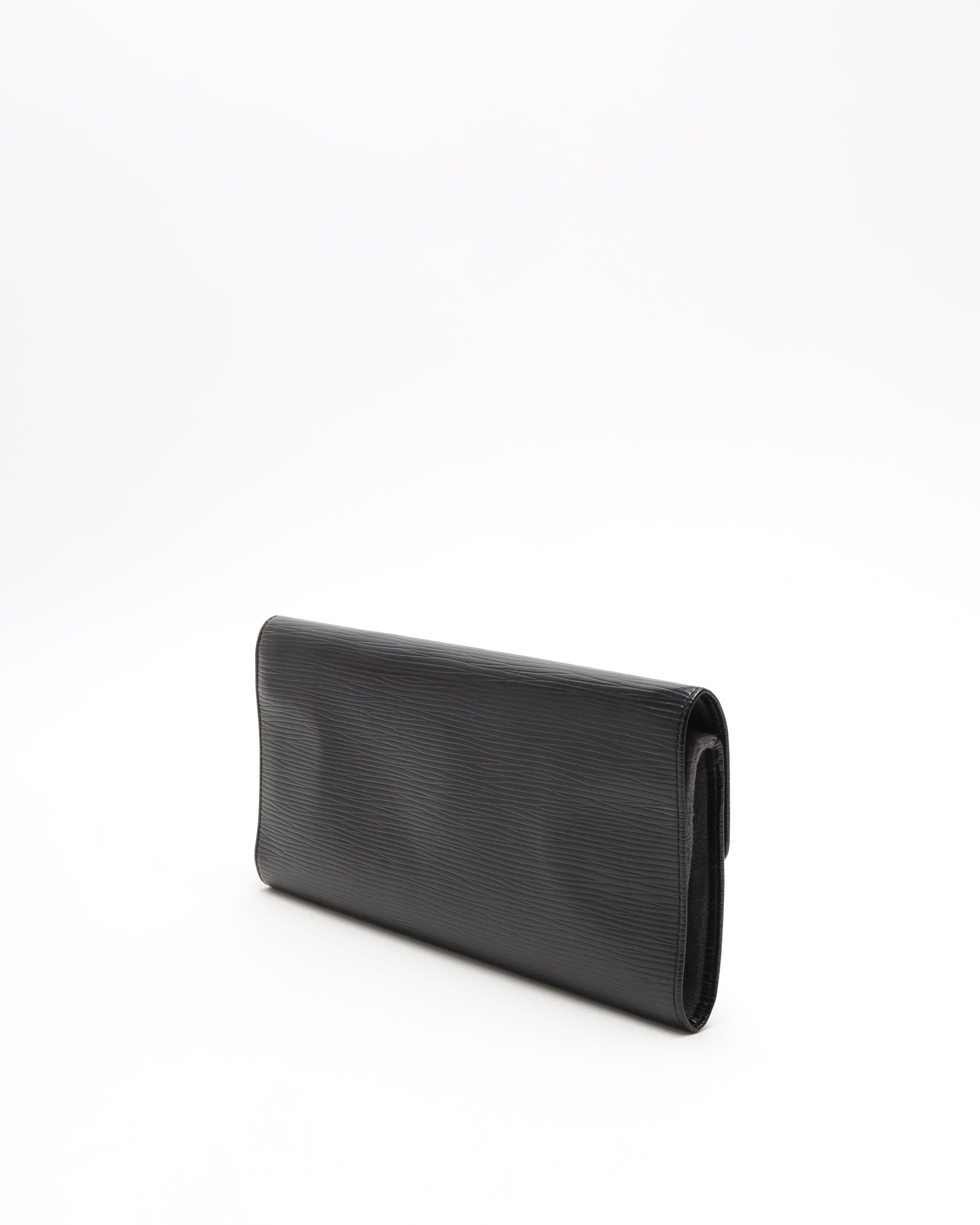 Pre-owned Louis Vuitton Epi Jewelry Pouch In Black