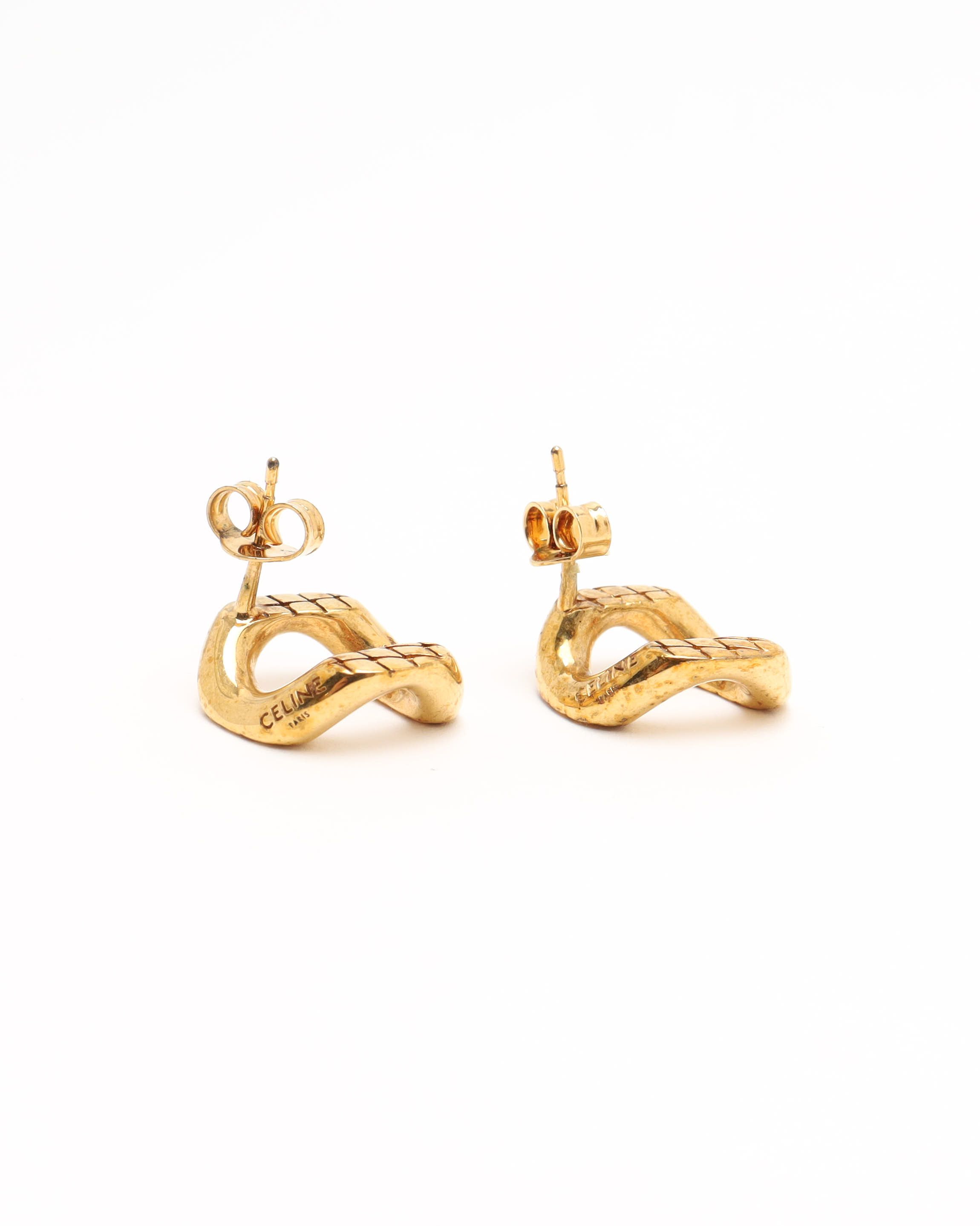Celine Céline Gold-tone Earrings In Gold